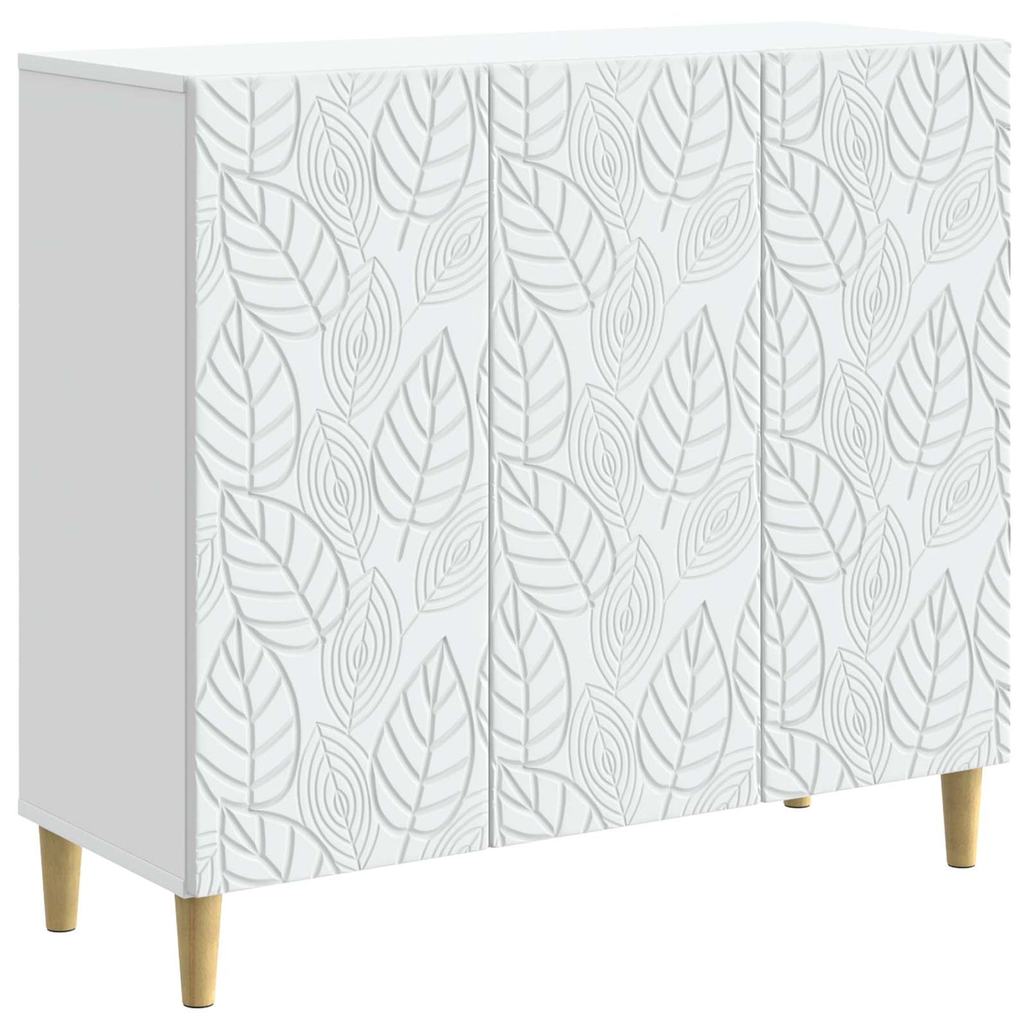 Dressoir Wit 89 x 34,5 x 80 cm Bewerkt hout is nu te koop bij PeponiXL, paradijselijk wonen!