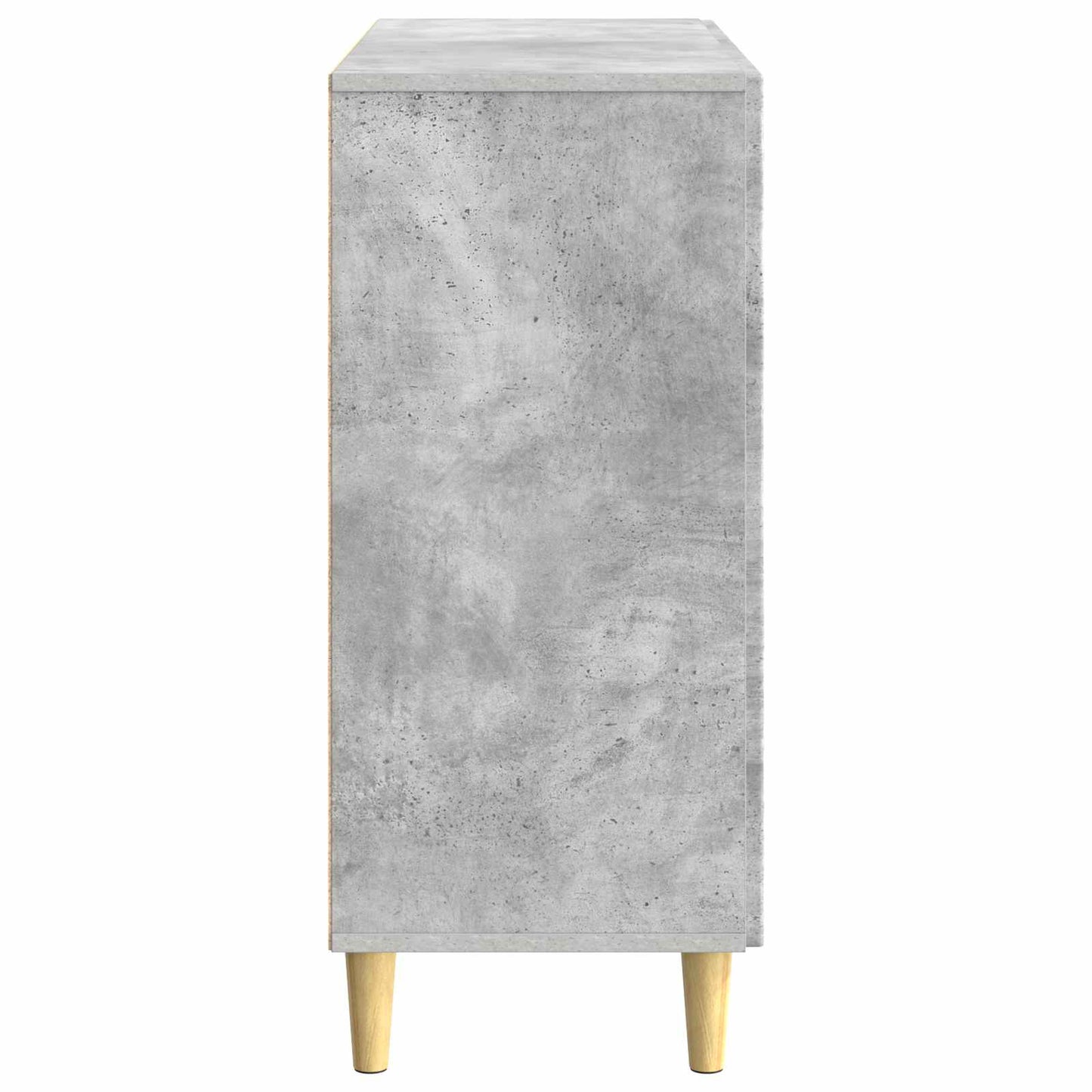 Dressoir Betongrijs 89 x 34,5 x 80 cm Bewerkt hout is nu te koop bij PeponiXL, paradijselijk wonen!