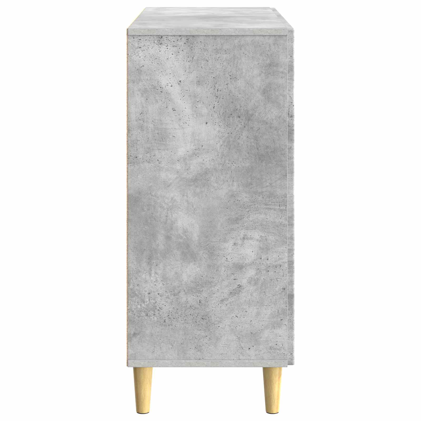 Dressoir Betongrijs 89 x 34,5 x 80 cm Bewerkt hout is nu te koop bij PeponiXL, paradijselijk wonen!