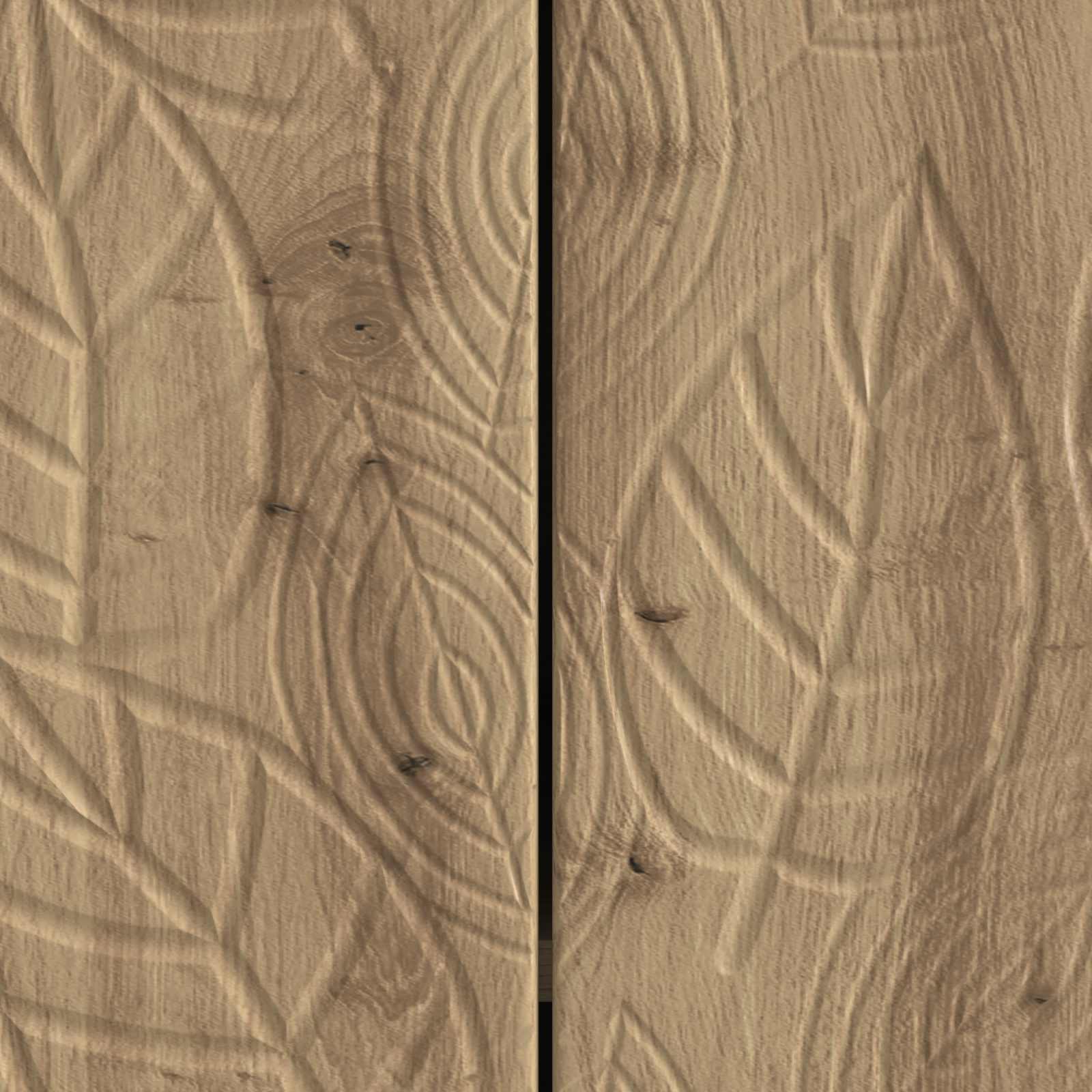 Dressoir Artisanaal eiken 89 x 34,5 x 80 cm Bewerkt hout is nu te koop bij PeponiXL, paradijselijk wonen!