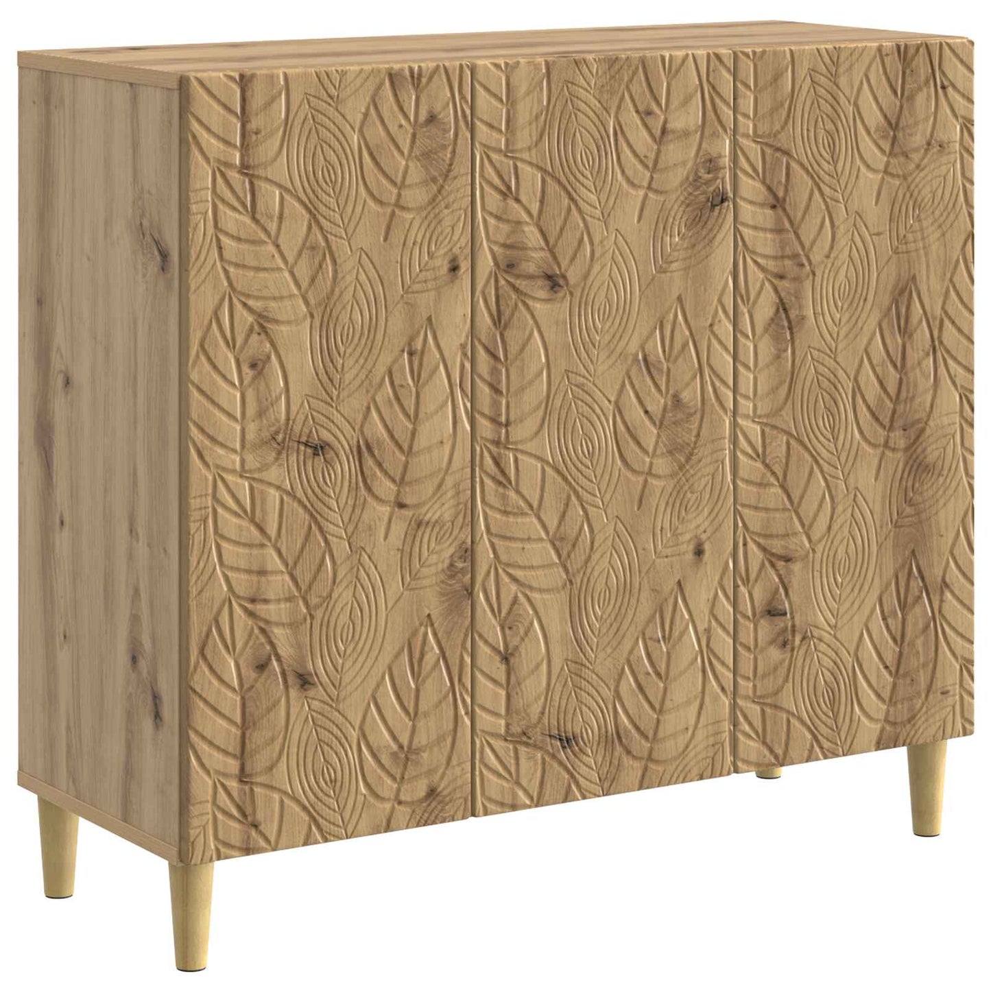 Dressoir Artisanaal eiken 89 x 34,5 x 80 cm Bewerkt hout is nu te koop bij PeponiXL, paradijselijk wonen!