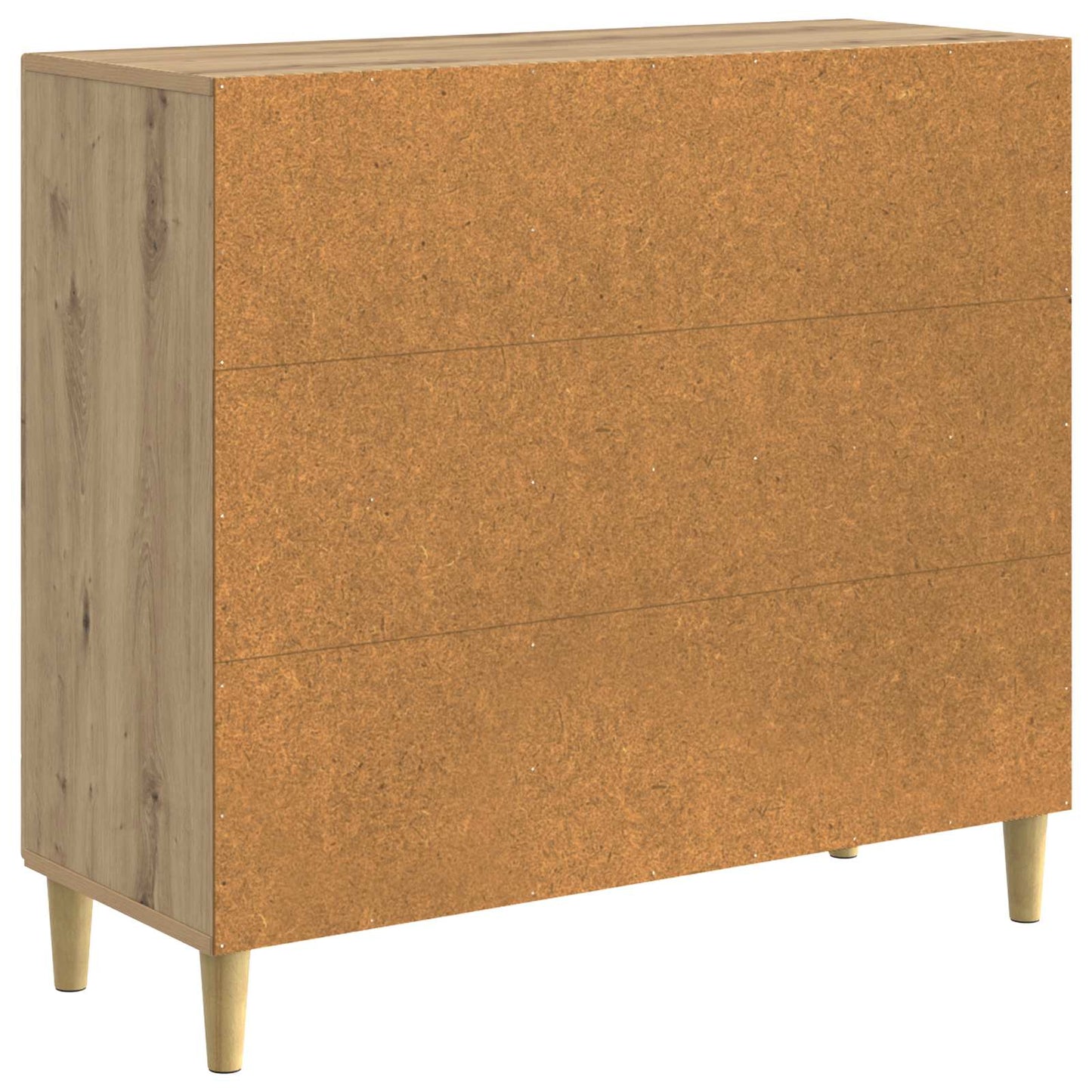 Dressoir Artisanaal eiken 89 x 34,5 x 80 cm Bewerkt hout is nu te koop bij PeponiXL, paradijselijk wonen!
