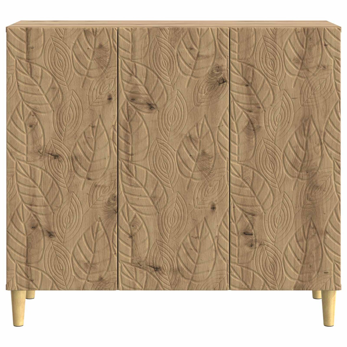 Dressoir Artisanaal eiken 89 x 34,5 x 80 cm Bewerkt hout is nu te koop bij PeponiXL, paradijselijk wonen!