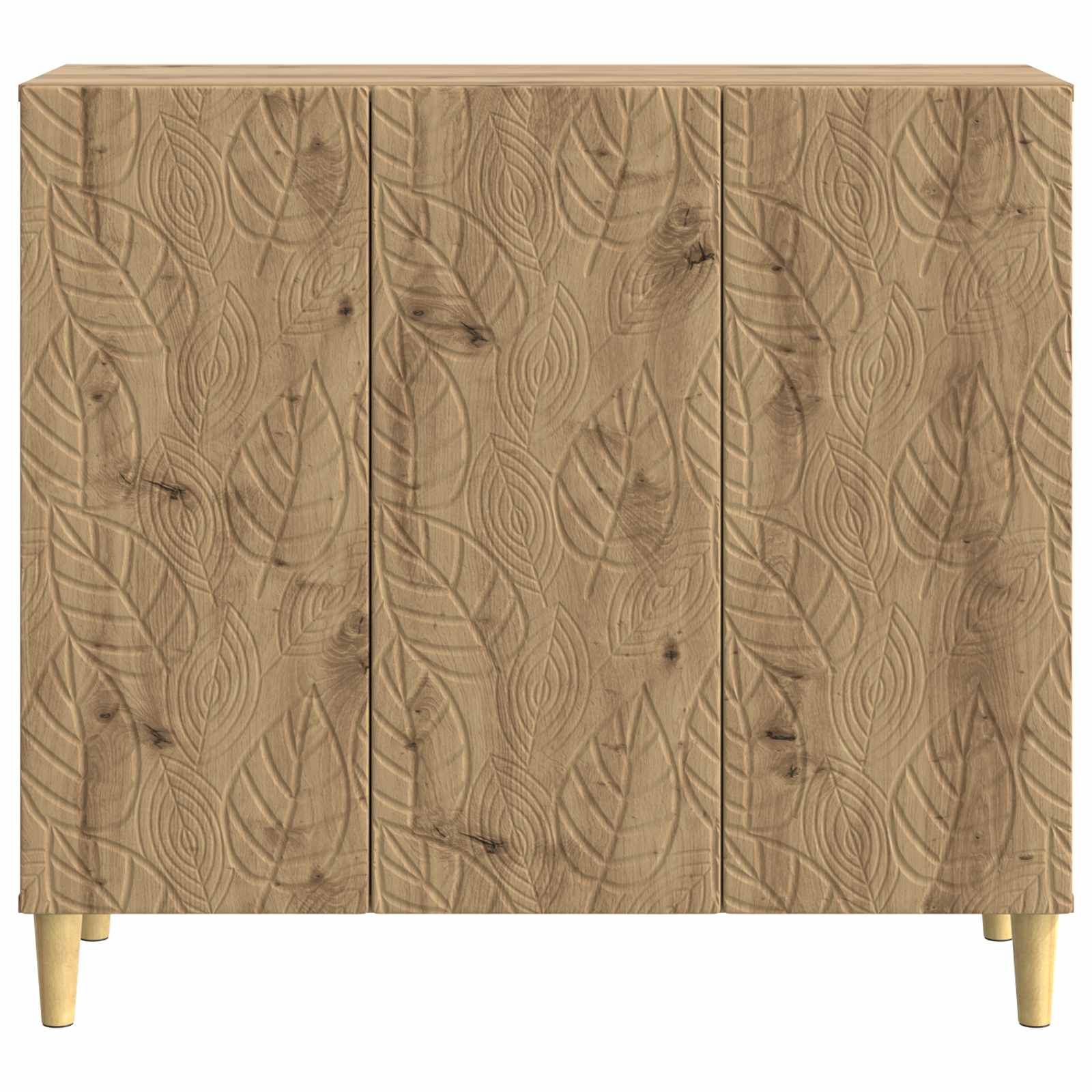 Dressoir Artisanaal eiken 89 x 34,5 x 80 cm Bewerkt hout is nu te koop bij PeponiXL, paradijselijk wonen!