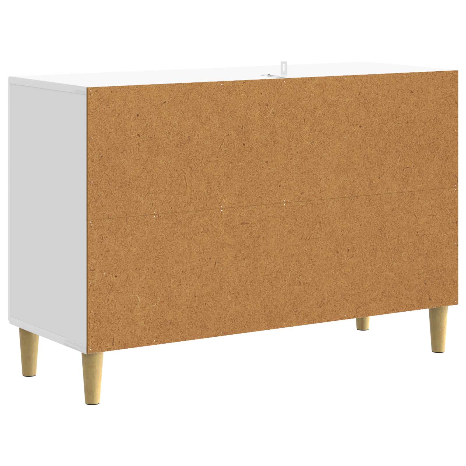 Dressoir Hoogglans Wit 89 x 34,5 x 60 cm Bewerkt hout is nu te koop bij PeponiXL, paradijselijk wonen!