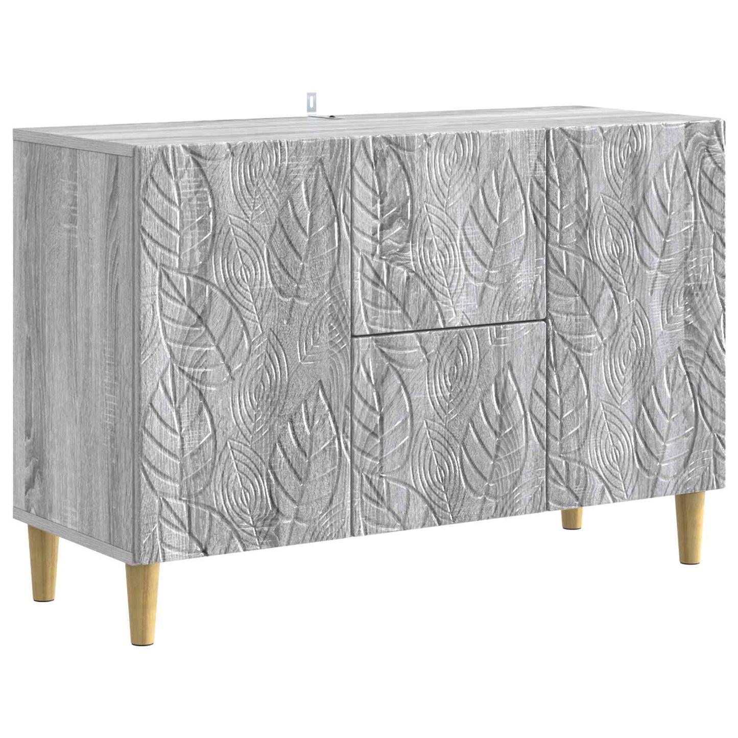 Dressoir Grijs Sonoma 89 x 34,5 x 60 cm Bewerkt hout is nu te koop bij PeponiXL, paradijselijk wonen!