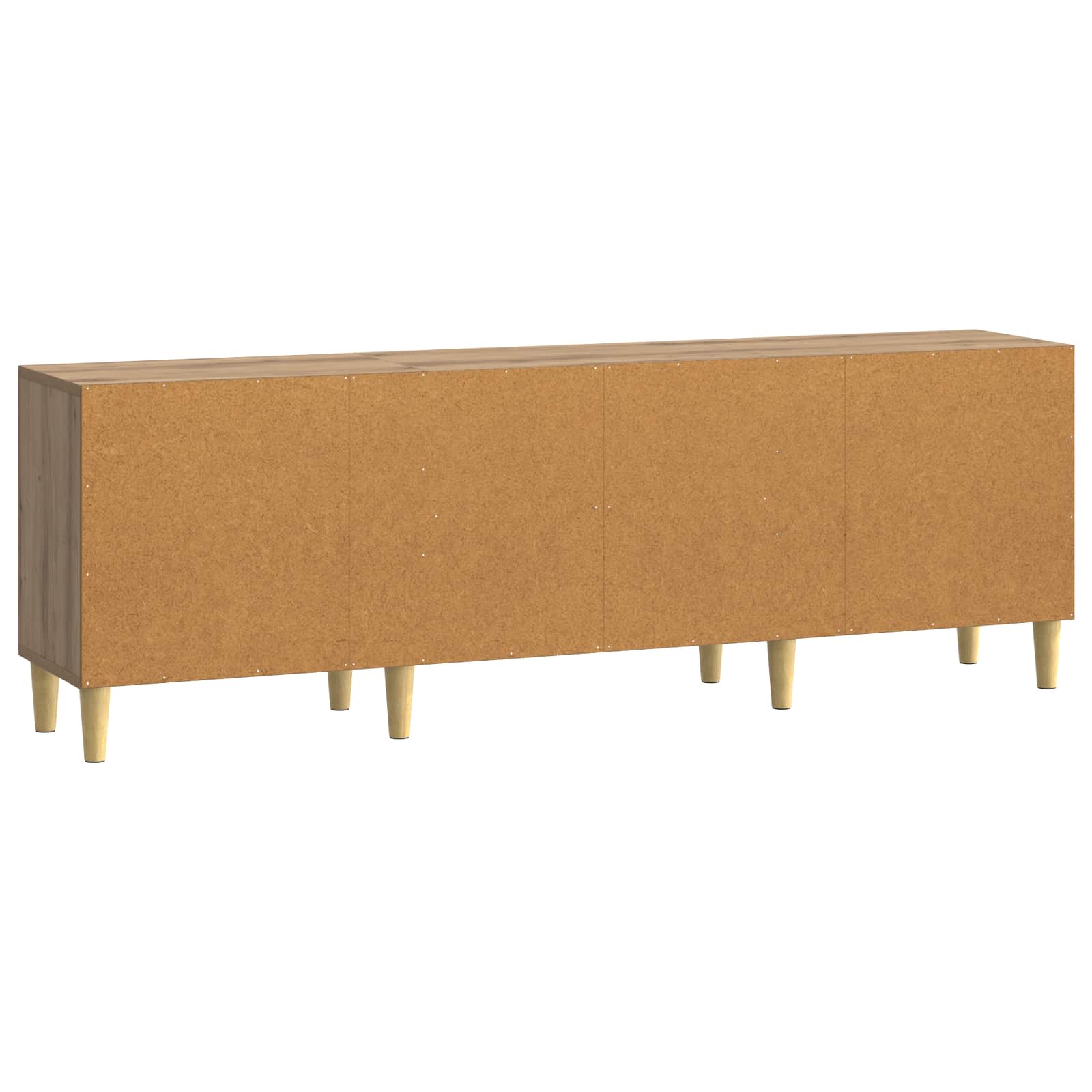 TV-kast 150 x 31 x 50 cm Artisanaal eiken Bewerkt hout is nu te koop bij PeponiXL, paradijselijk wonen!