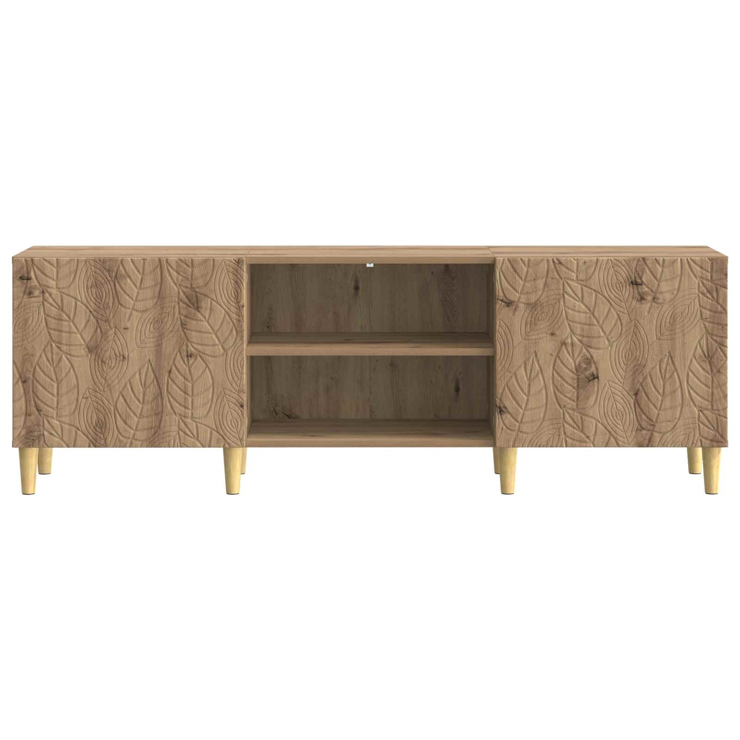 TV-kast 150 x 31 x 50 cm Artisanaal eiken Bewerkt hout is nu te koop bij PeponiXL, paradijselijk wonen!