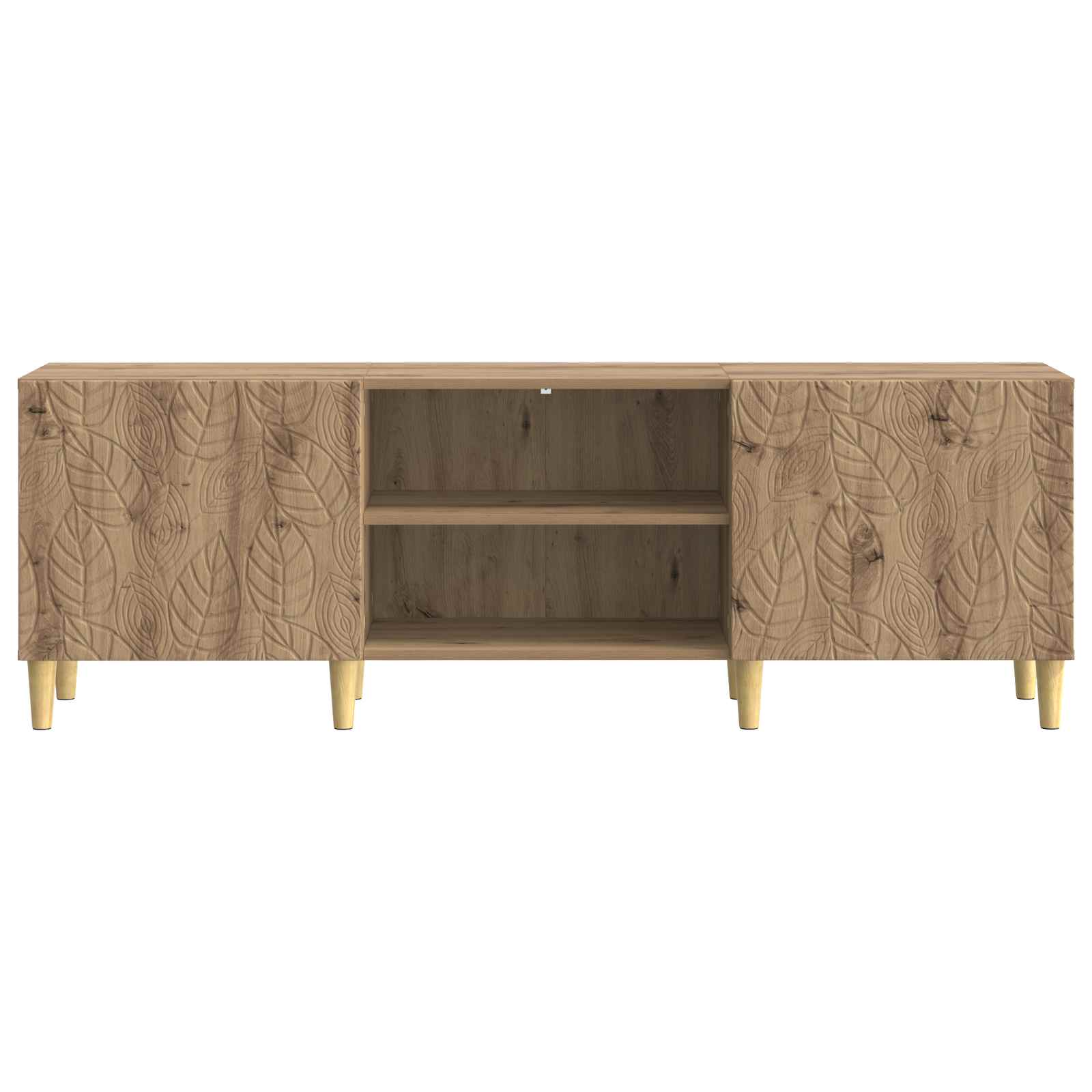 TV-kast 150 x 31 x 50 cm Artisanaal eiken Bewerkt hout is nu te koop bij PeponiXL, paradijselijk wonen!