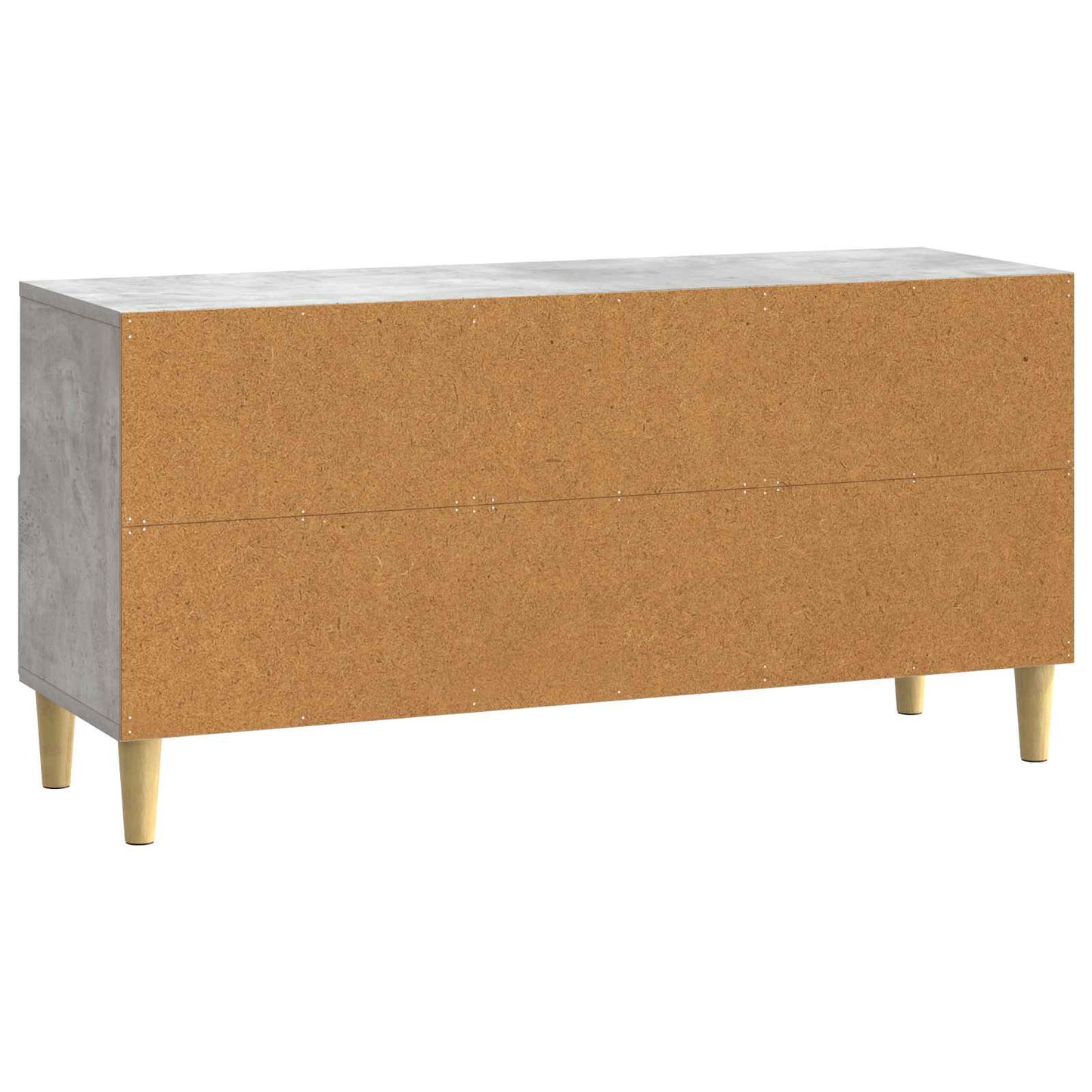 TV-kast 102 x 34,5 x 50 cm Betongrijs Bewerkt hout is nu te koop bij PeponiXL, paradijselijk wonen!