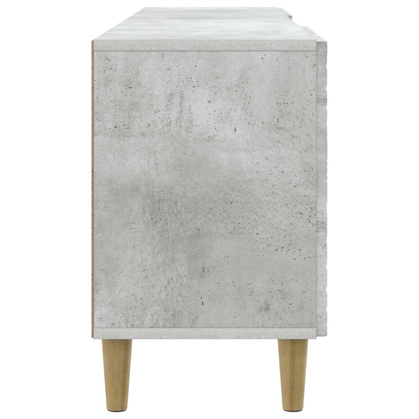 TV-kast 102 x 34,5 x 50 cm Betongrijs Bewerkt hout is nu te koop bij PeponiXL, paradijselijk wonen!