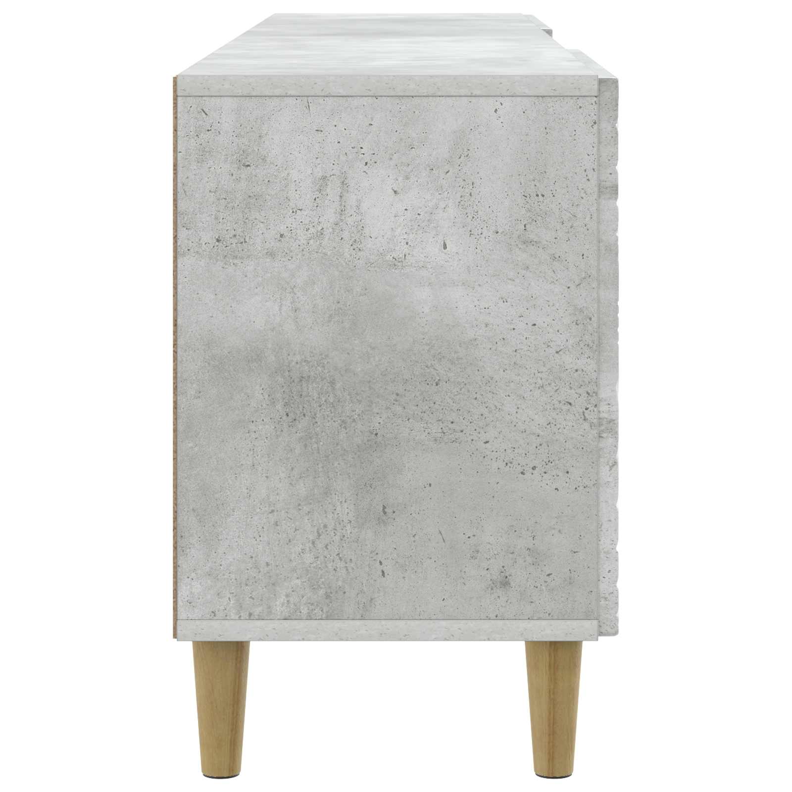 TV-kast 102 x 34,5 x 50 cm Betongrijs Bewerkt hout is nu te koop bij PeponiXL, paradijselijk wonen!