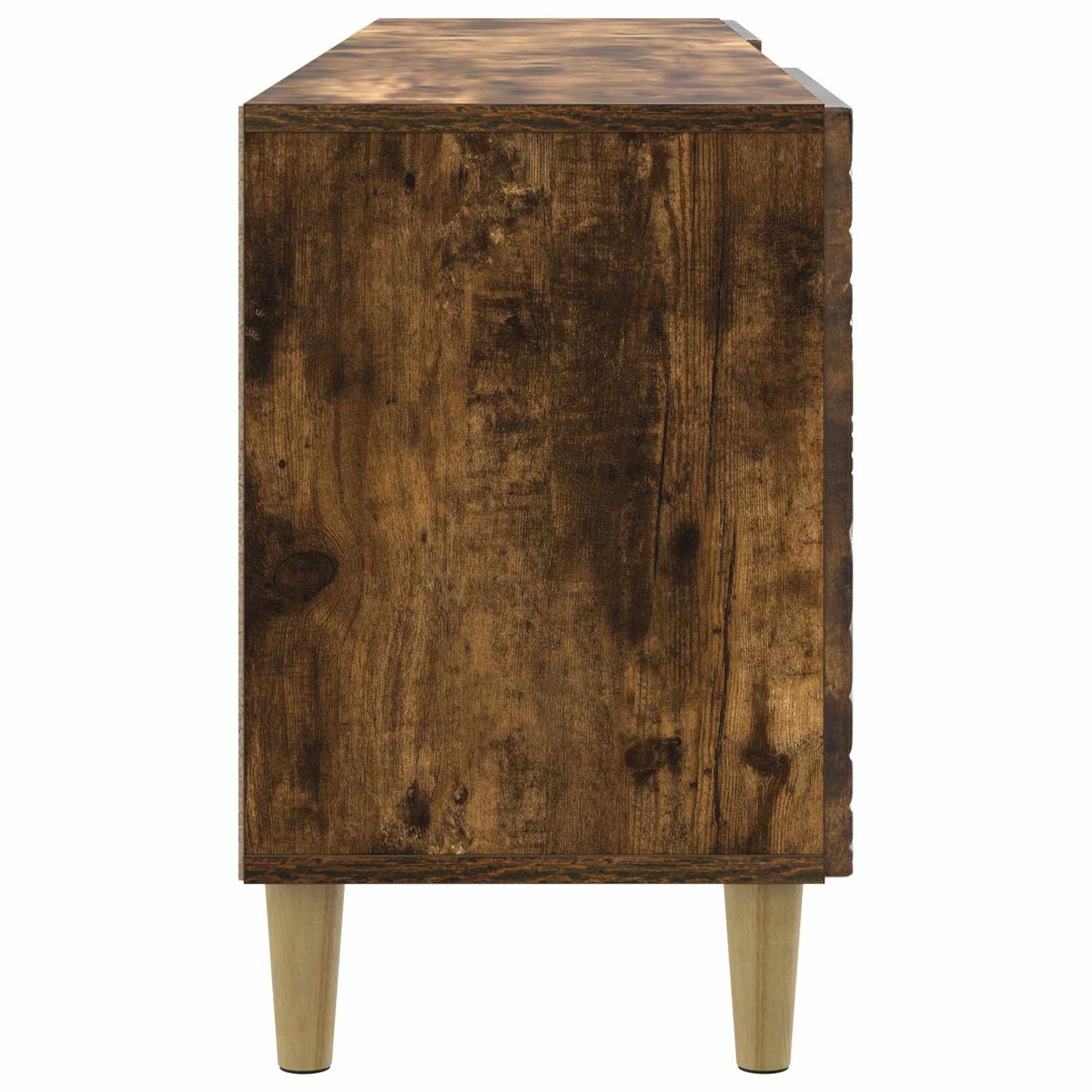 TV-kast 102 x 34,5 x 50 cm Gerookt eiken Bewerkt hout is nu te koop bij PeponiXL, paradijselijk wonen!