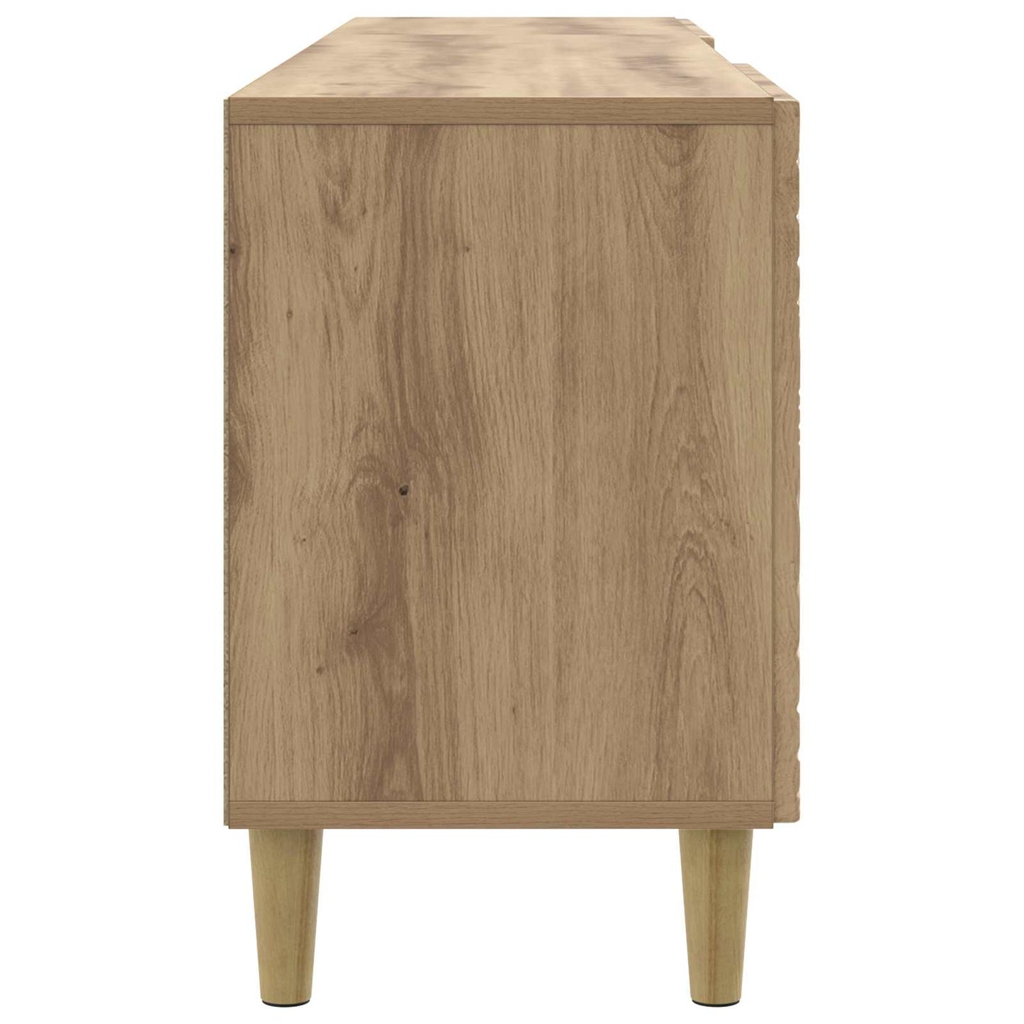 TV-kast 102 x 34,5 x 50 cm Artisanaal eiken Bewerkt hout is nu te koop bij PeponiXL, paradijselijk wonen!