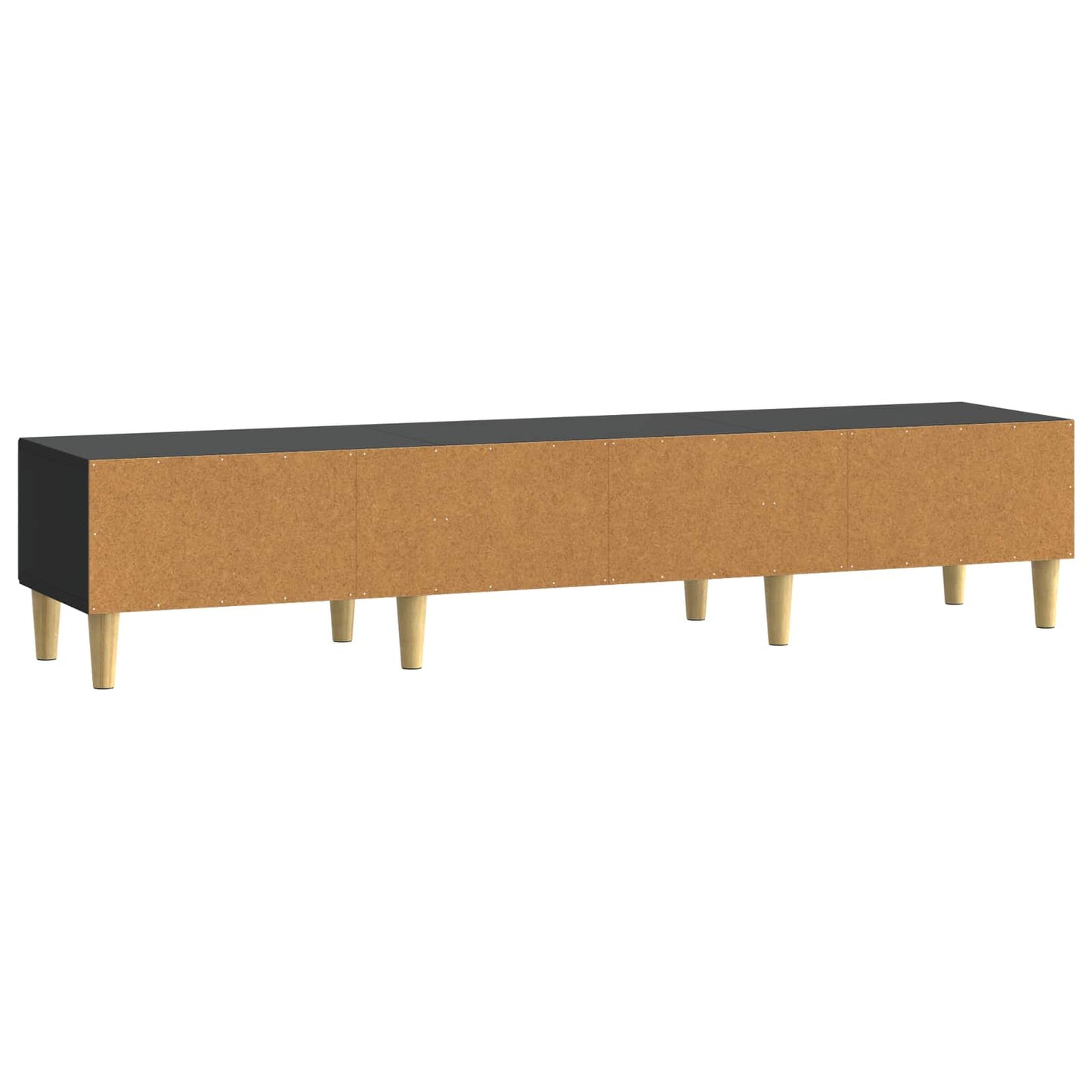 TV-kast 147 x 34,5 x 30 cm Zwart Bewerkt hout is nu te koop bij PeponiXL, paradijselijk wonen!