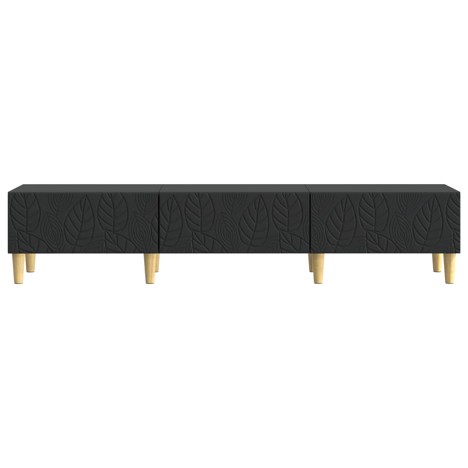 TV-kast 147 x 34,5 x 30 cm Zwart Bewerkt hout is nu te koop bij PeponiXL, paradijselijk wonen!