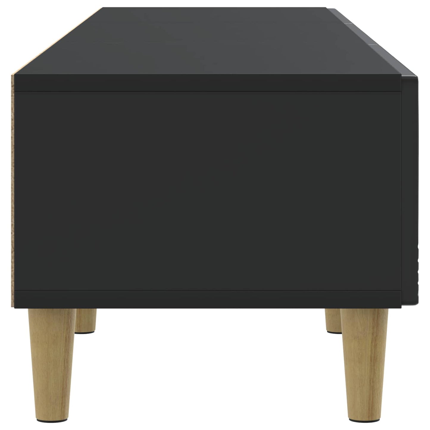TV-kast 147 x 34,5 x 30 cm Zwart Bewerkt hout is nu te koop bij PeponiXL, paradijselijk wonen!