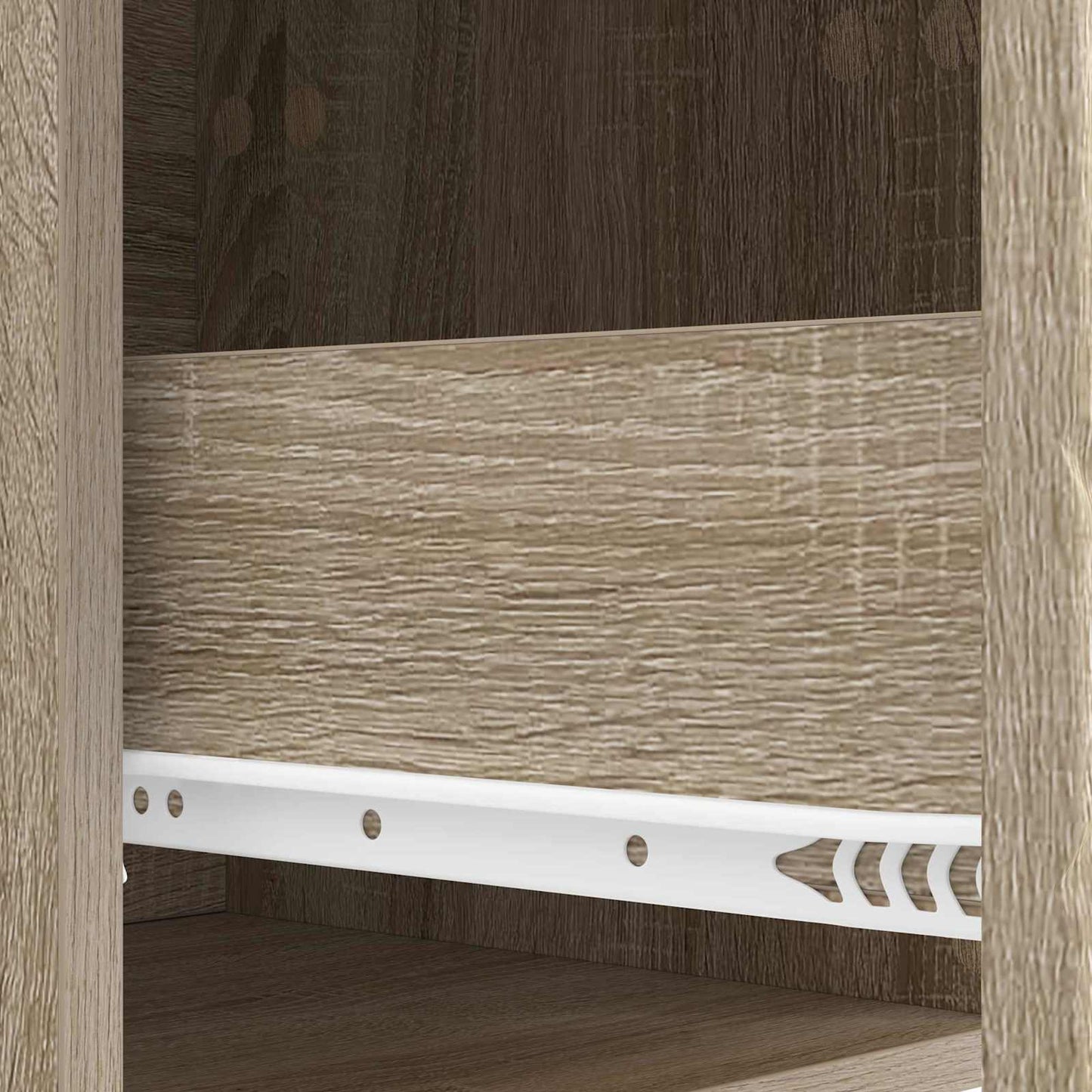 TV-kast 147 x 34,5 x 30 cm Sonoma Eiken Bewerkt hout is nu te koop bij PeponiXL, paradijselijk wonen!