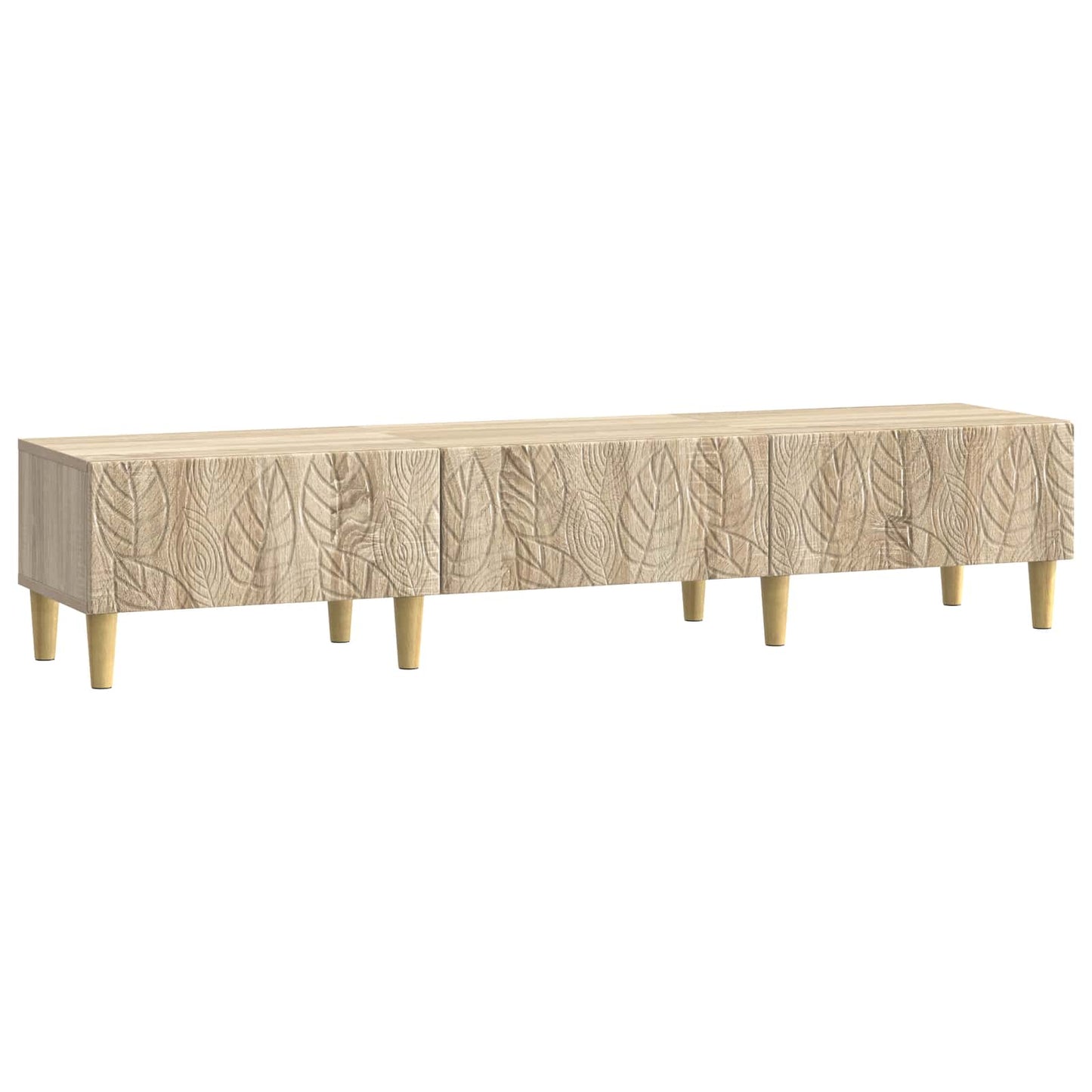 TV-kast 147 x 34,5 x 30 cm Sonoma Eiken Bewerkt hout is nu te koop bij PeponiXL, paradijselijk wonen!