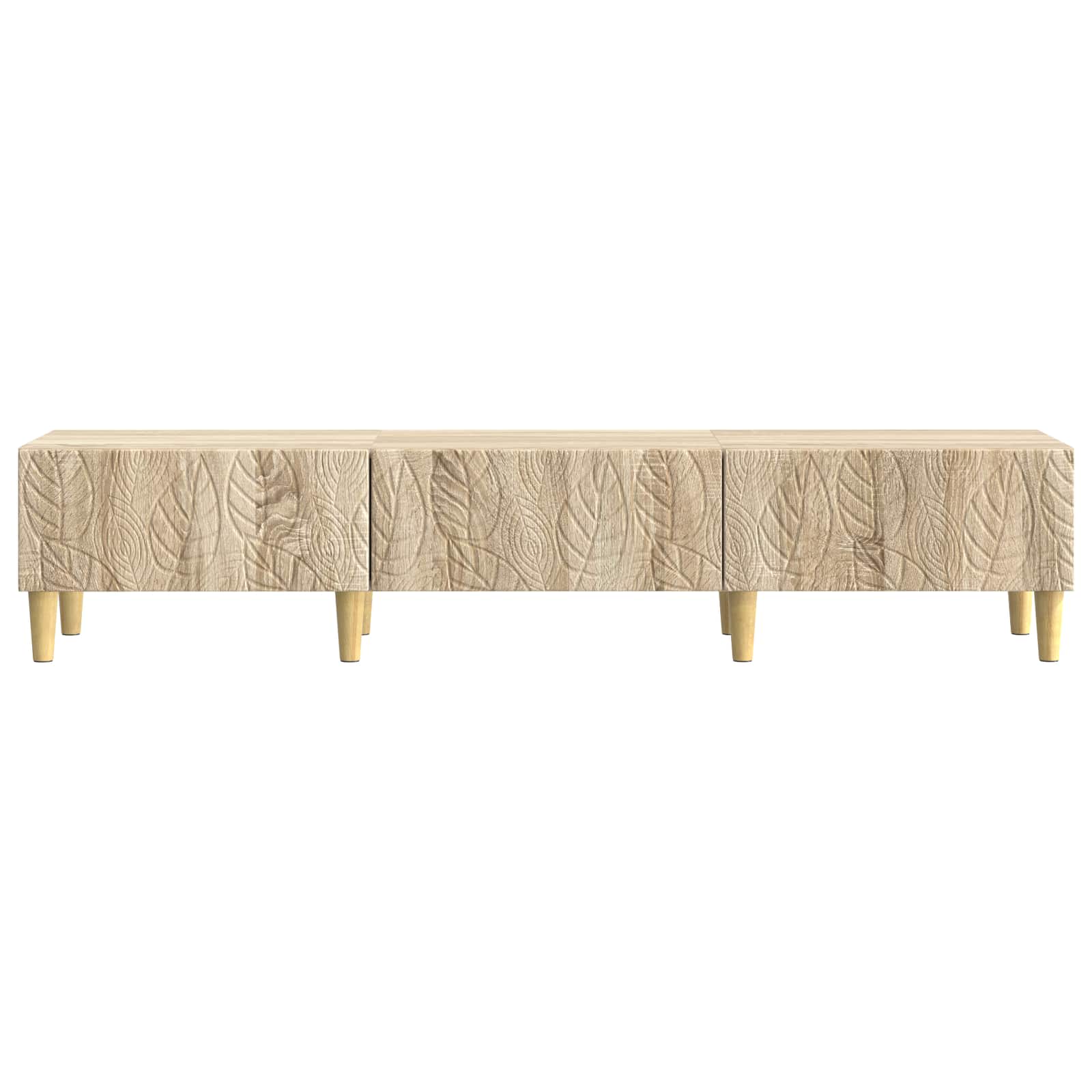 TV-kast 147 x 34,5 x 30 cm Sonoma Eiken Bewerkt hout is nu te koop bij PeponiXL, paradijselijk wonen!