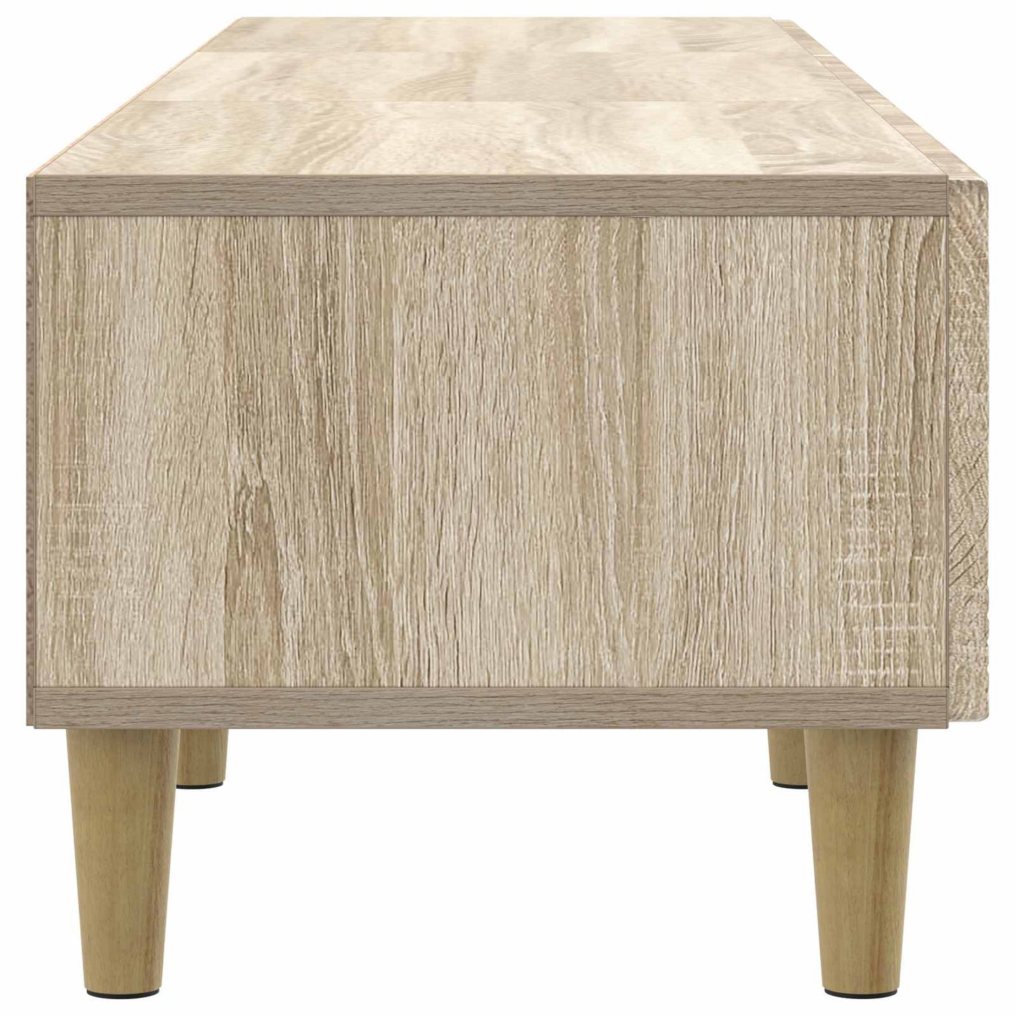 TV-kast 147 x 34,5 x 30 cm Sonoma Eiken Bewerkt hout is nu te koop bij PeponiXL, paradijselijk wonen!
