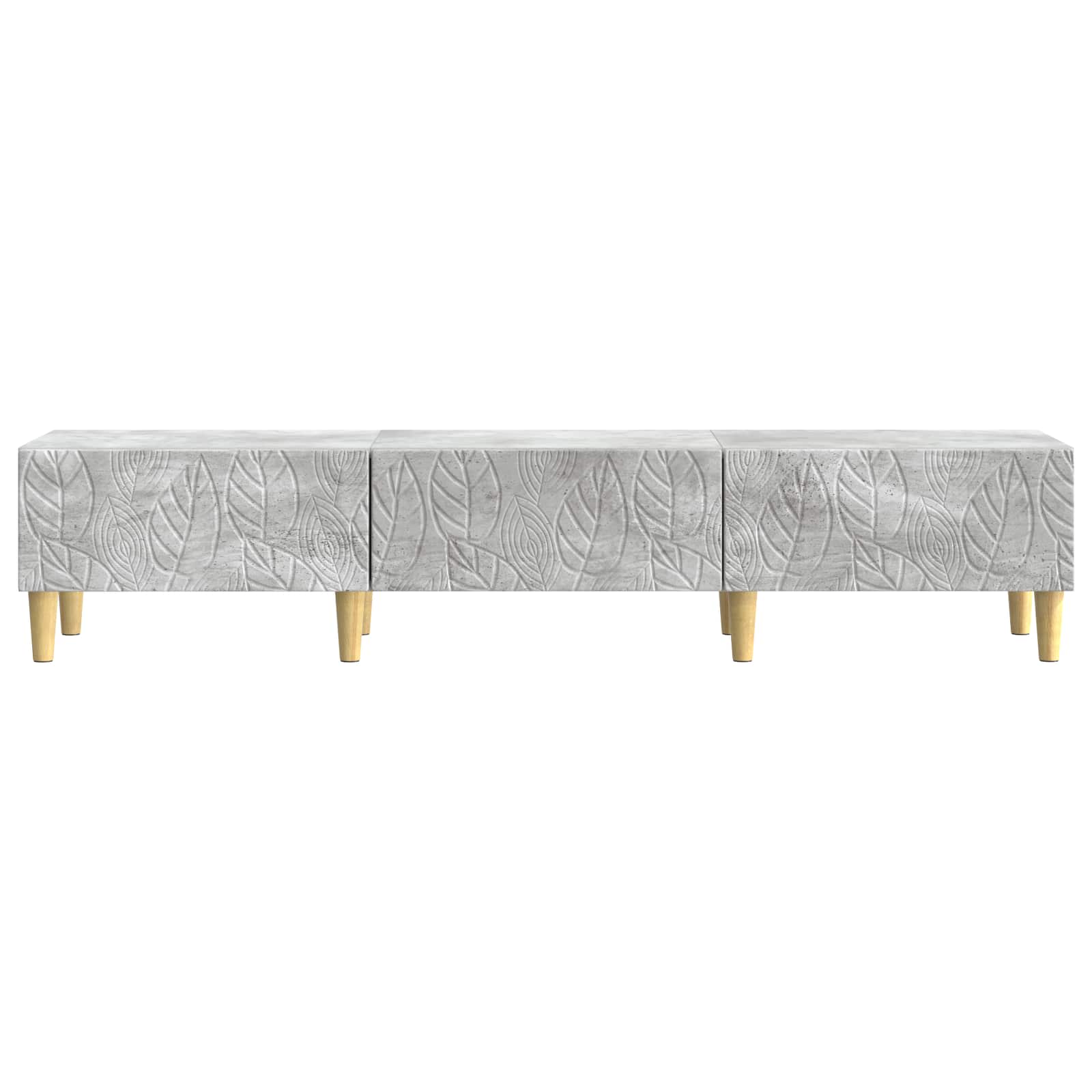 TV-kast 147 x 34,5 x 30 cm Betongrijs Bewerkt hout is nu te koop bij PeponiXL, paradijselijk wonen!