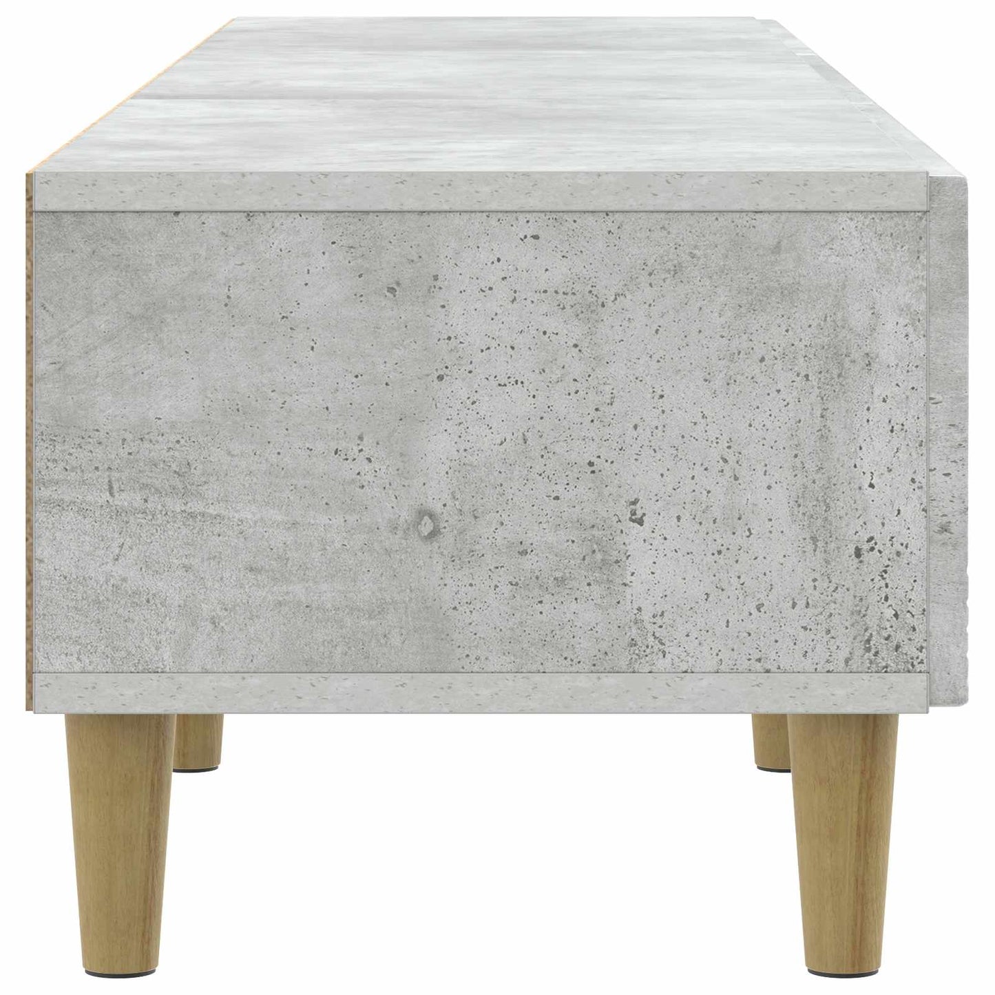 TV-kast 147 x 34,5 x 30 cm Betongrijs Bewerkt hout is nu te koop bij PeponiXL, paradijselijk wonen!