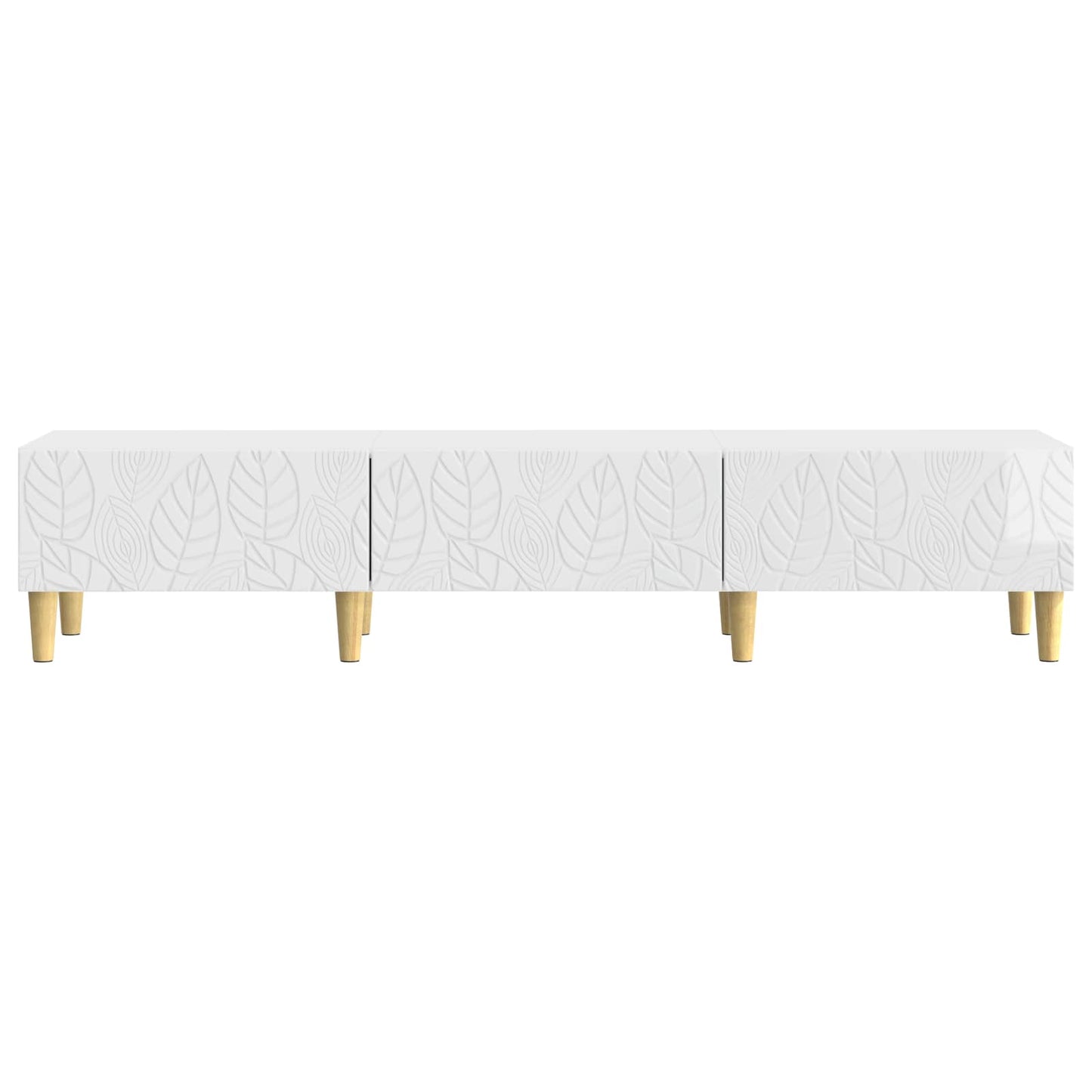 TV-kast 147 x 34,5 x 30 cm Hoogglans Wit Bewerkt hout is nu te koop bij PeponiXL, paradijselijk wonen!