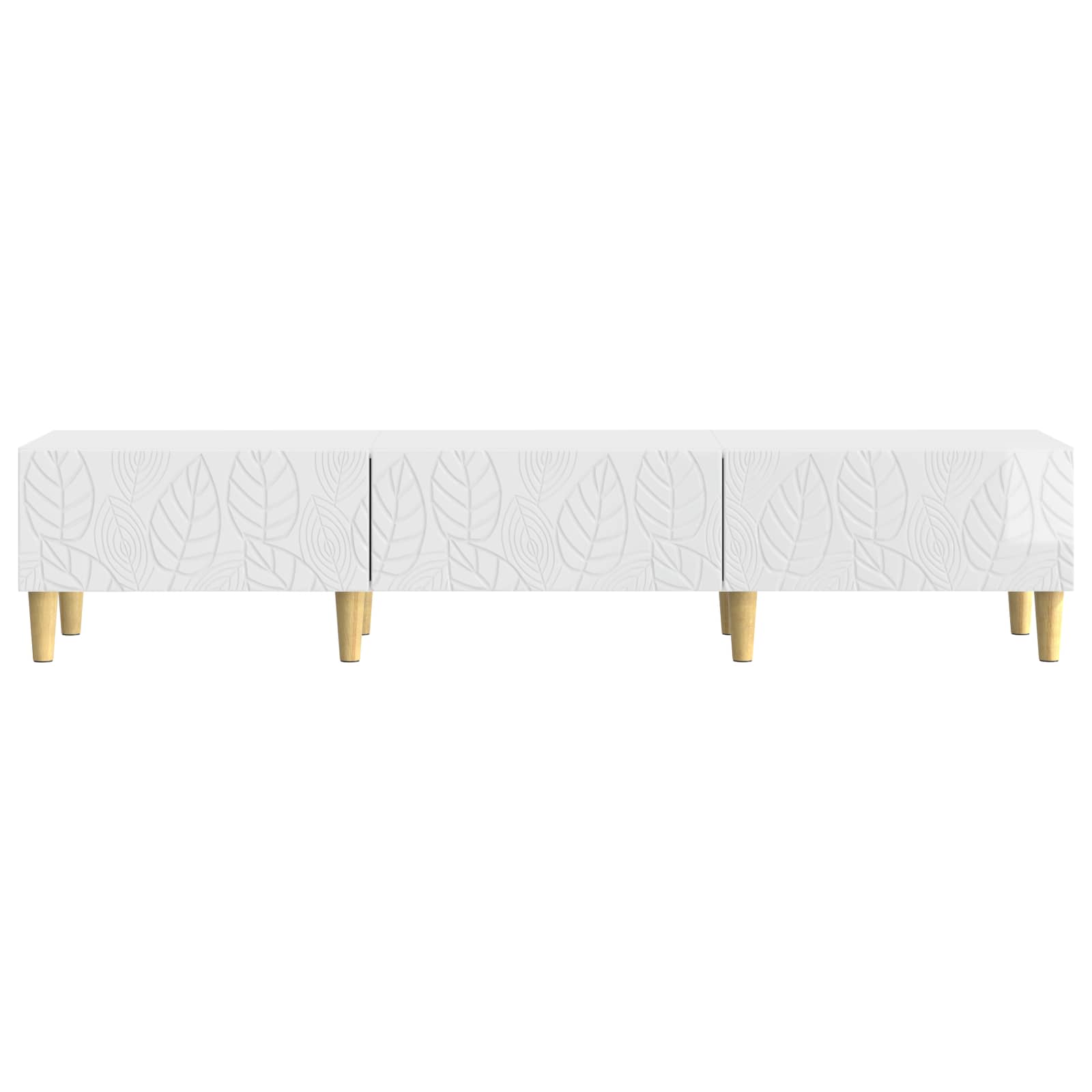 TV-kast 147 x 34,5 x 30 cm Hoogglans Wit Bewerkt hout is nu te koop bij PeponiXL, paradijselijk wonen!