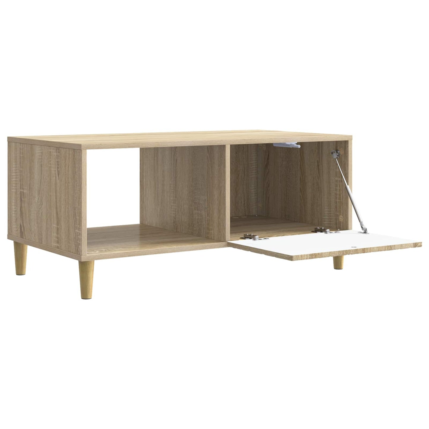 Salontafel Sonoma Eiken 90 x 50 x 40 cm Bewerkt hout is nu te koop bij PeponiXL, paradijselijk wonen!