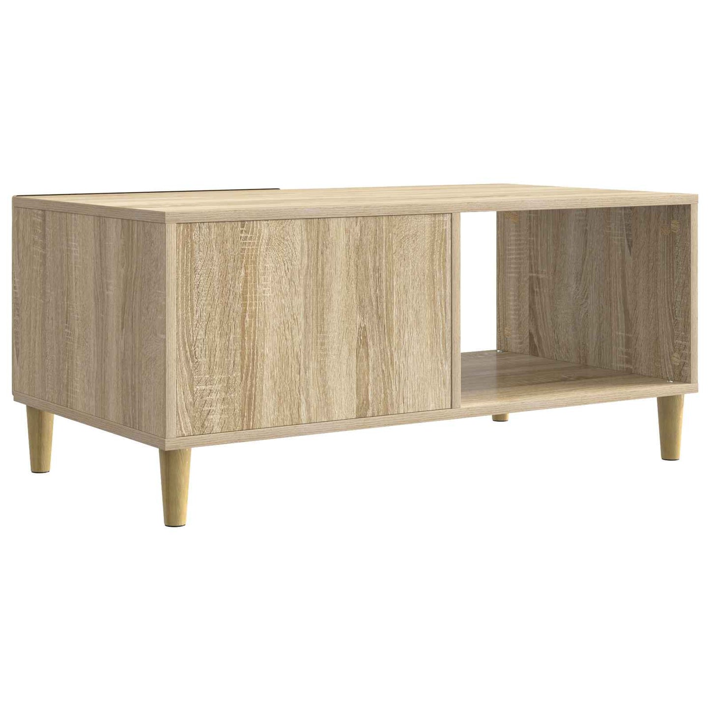 Salontafel Sonoma Eiken 90 x 50 x 40 cm Bewerkt hout is nu te koop bij PeponiXL, paradijselijk wonen!