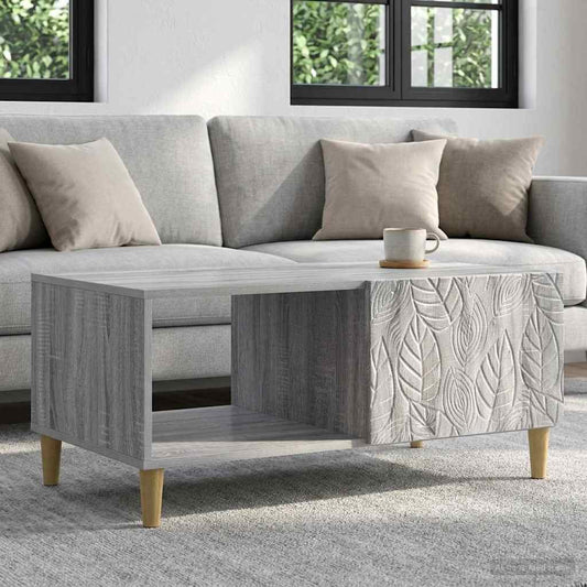 Salontafel Grijs Sonoma 90 x 50 x 40 cm Bewerkt hout is nu te koop bij PeponiXL, paradijselijk wonen!