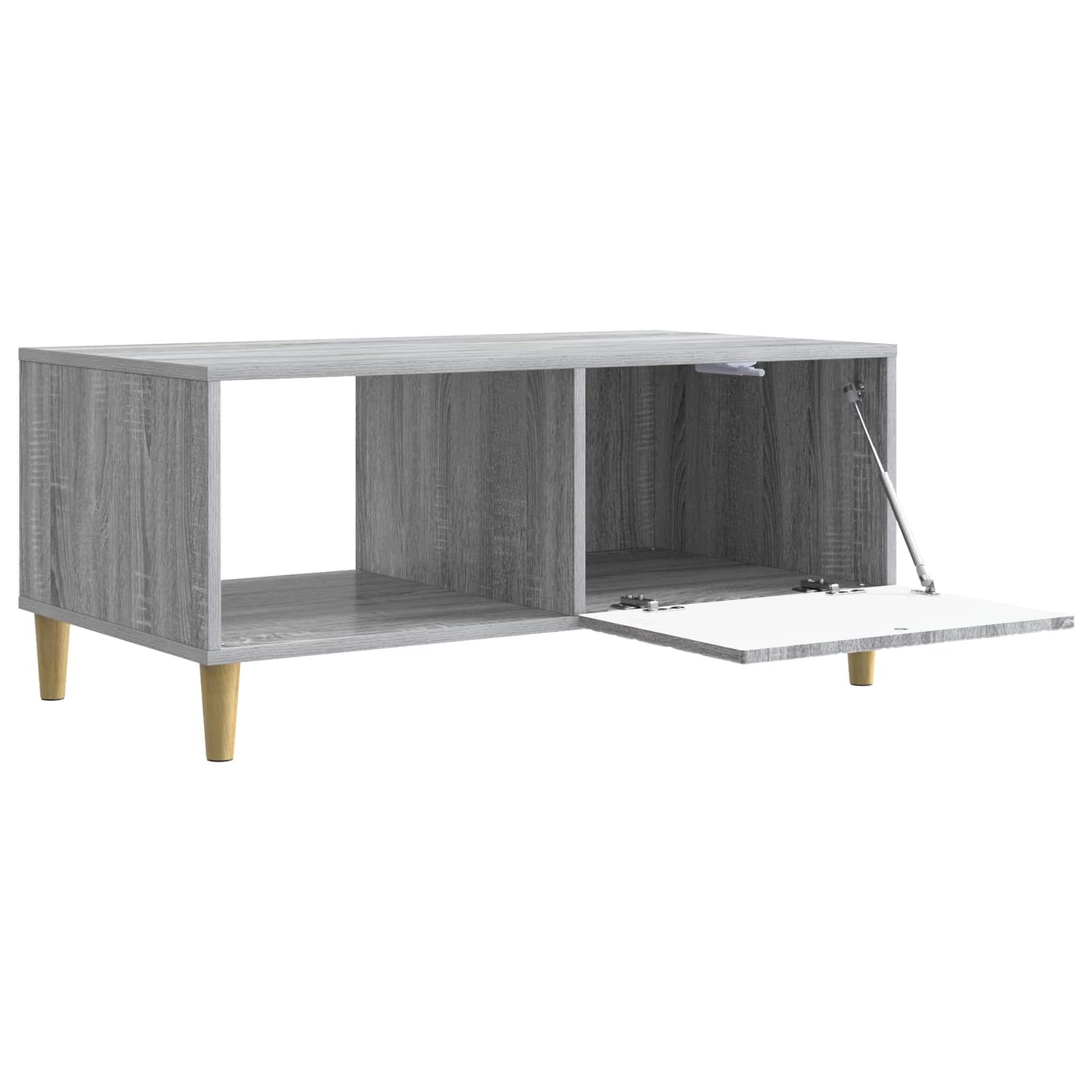 Salontafel Grijs Sonoma 90 x 50 x 40 cm Bewerkt hout is nu te koop bij PeponiXL, paradijselijk wonen!