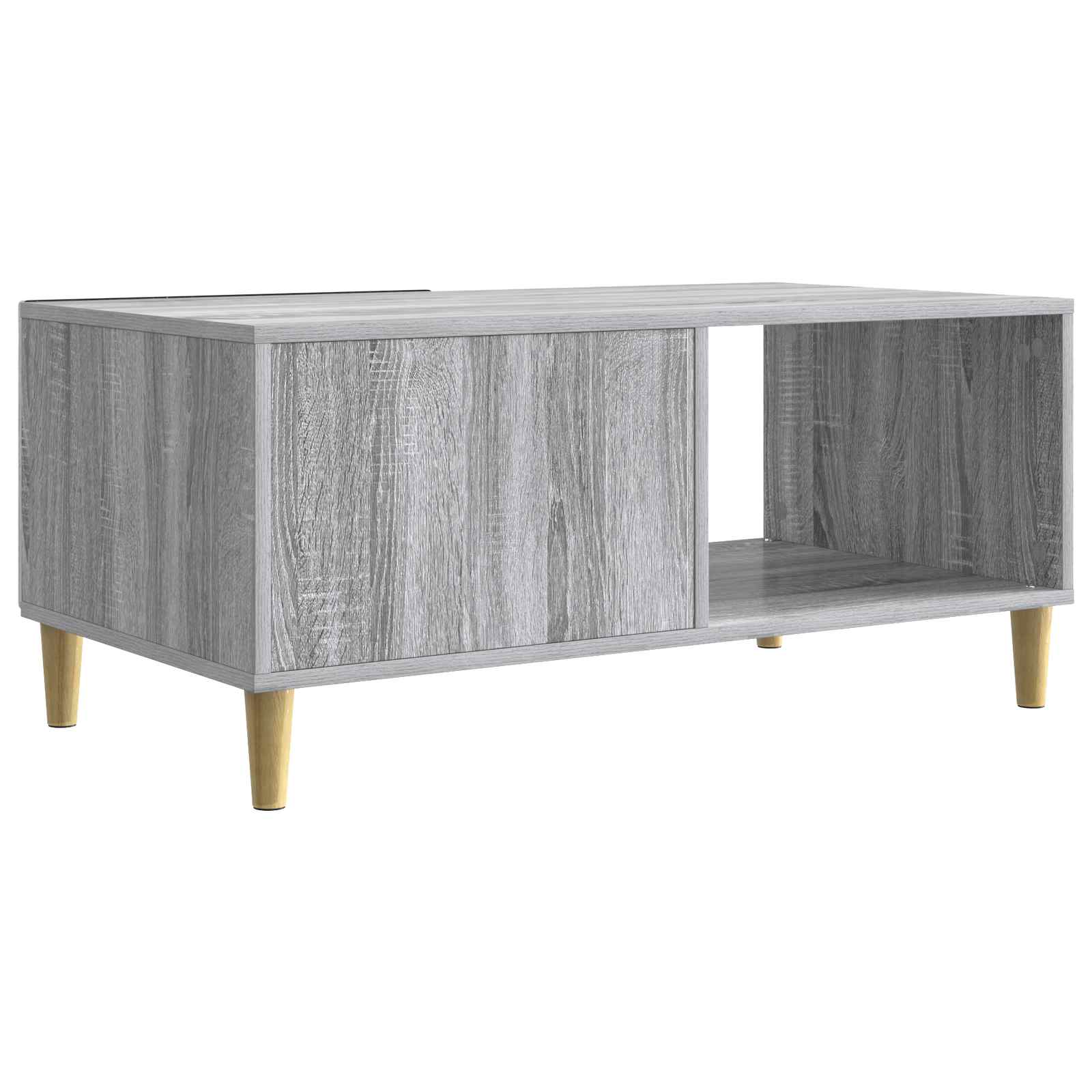 Salontafel Grijs Sonoma 90 x 50 x 40 cm Bewerkt hout is nu te koop bij PeponiXL, paradijselijk wonen!