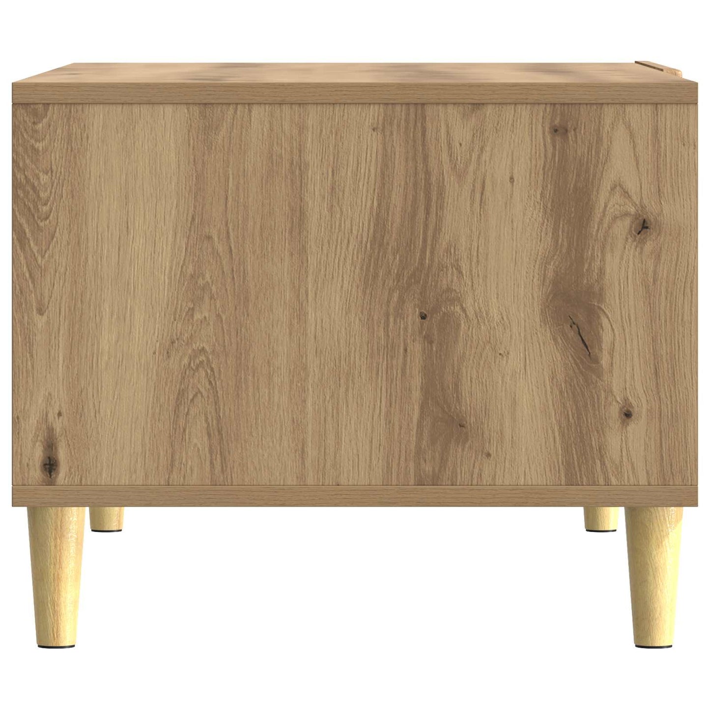 Salontafel Artisanaal eiken 90 x 50 x 40 cm Bewerkt hout is nu te koop bij PeponiXL, paradijselijk wonen!