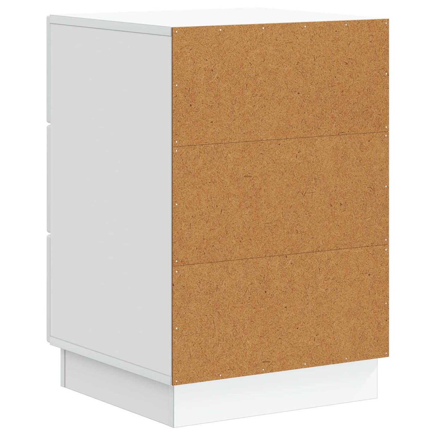 Nachtkastje met lade Wit 43 x 41 x 63,5 cm Bewerkt hout is nu te koop bij PeponiXL, paradijselijk wonen!