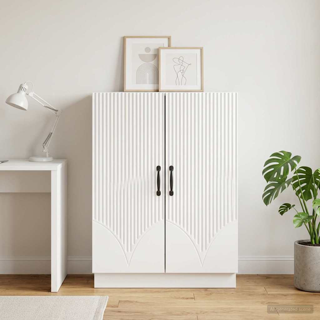 Dressoir Wit 66 x 34,5 x 87 cm Bewerkt hout is nu te koop bij PeponiXL, paradijselijk wonen!