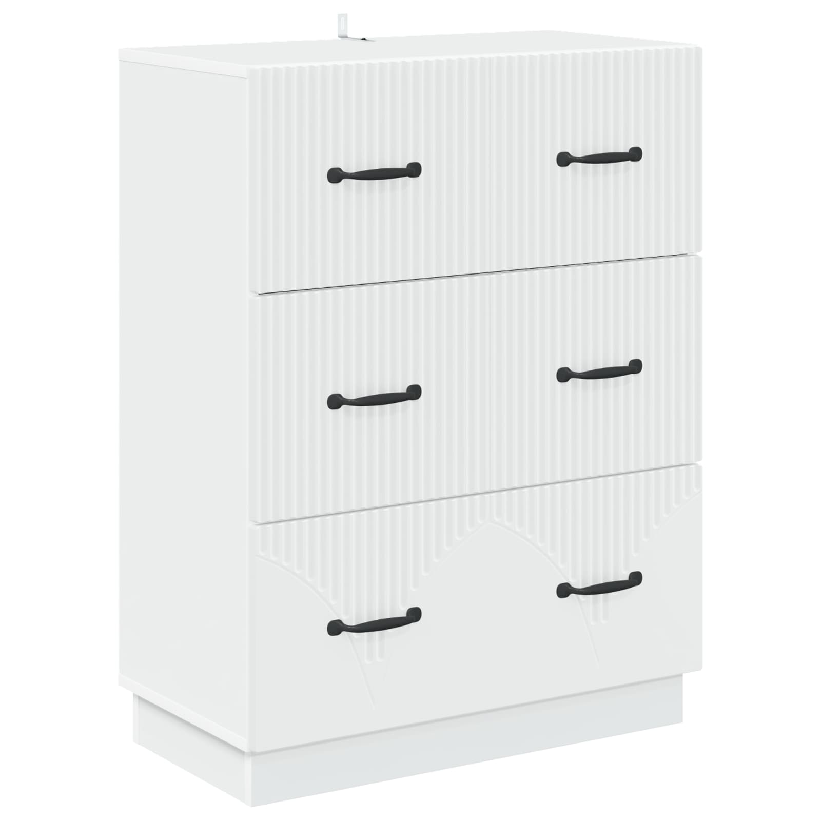 Ladenkast Wit 66 x 34,5 x 87 cm Bewerkt hout is nu te koop bij PeponiXL, paradijselijk wonen!