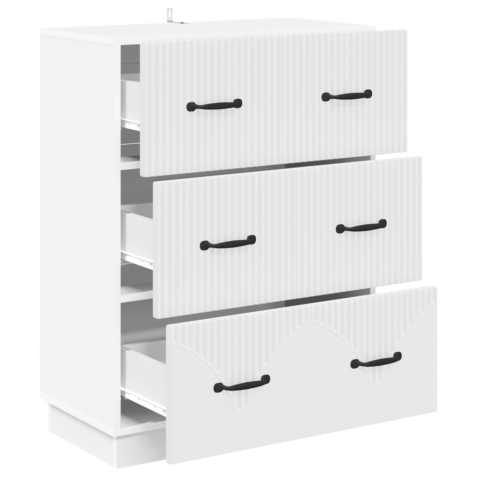 Ladenkast Wit 66 x 34,5 x 87 cm Bewerkt hout is nu te koop bij PeponiXL, paradijselijk wonen!
