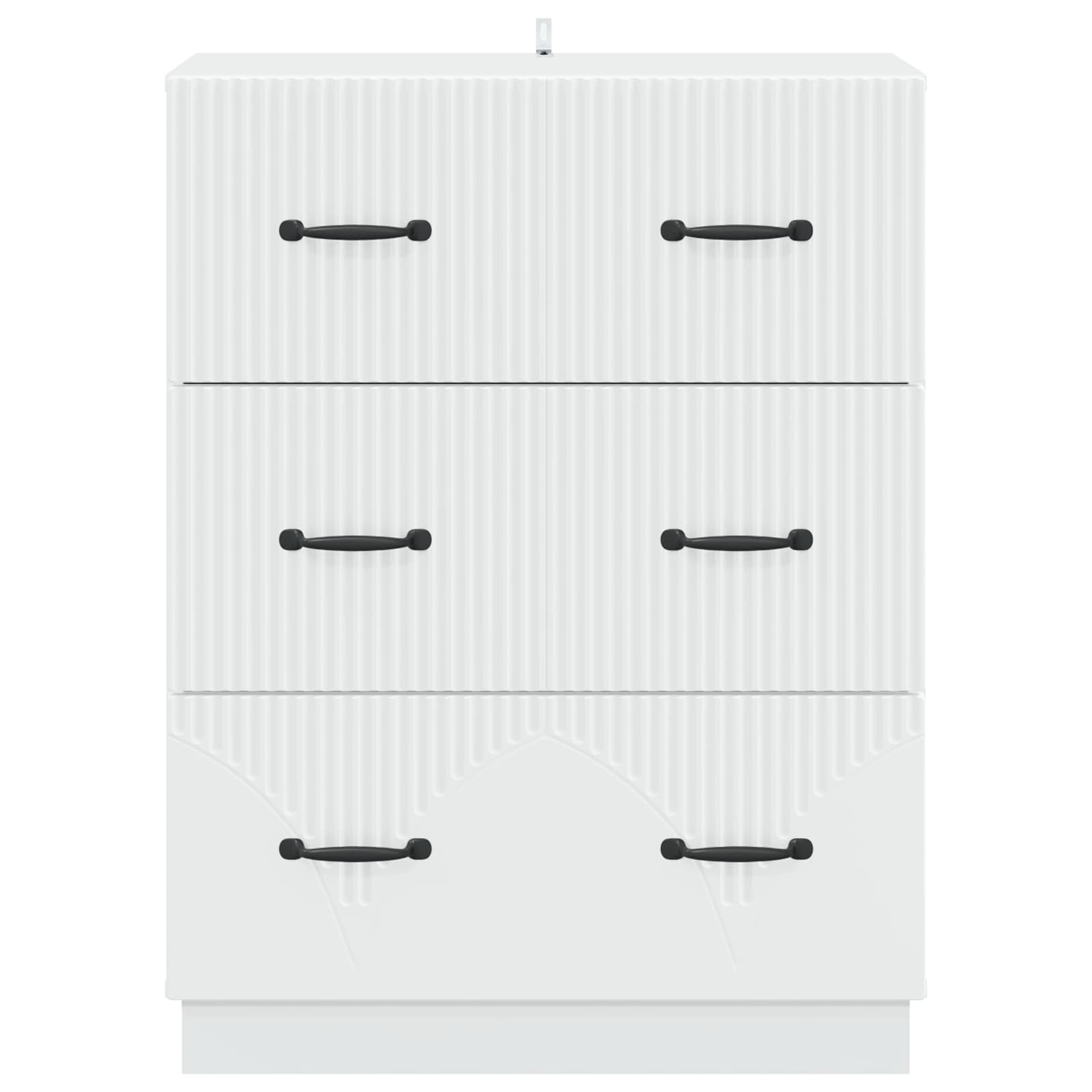 Ladenkast Wit 66 x 34,5 x 87 cm Bewerkt hout is nu te koop bij PeponiXL, paradijselijk wonen!