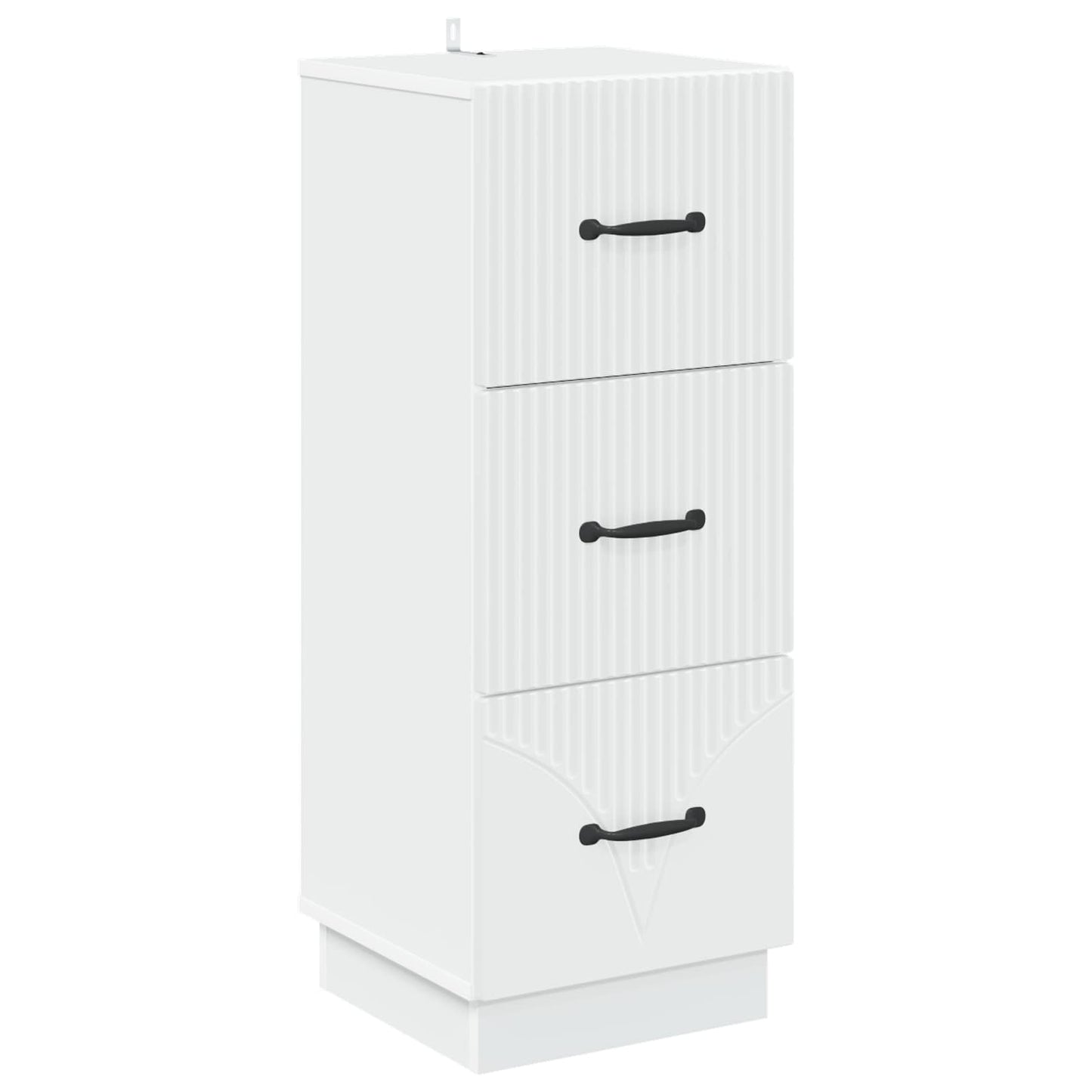 Ladenkast Wit 33 x 34,5 x 87 cm Bewerkt hout is nu te koop bij PeponiXL, paradijselijk wonen!