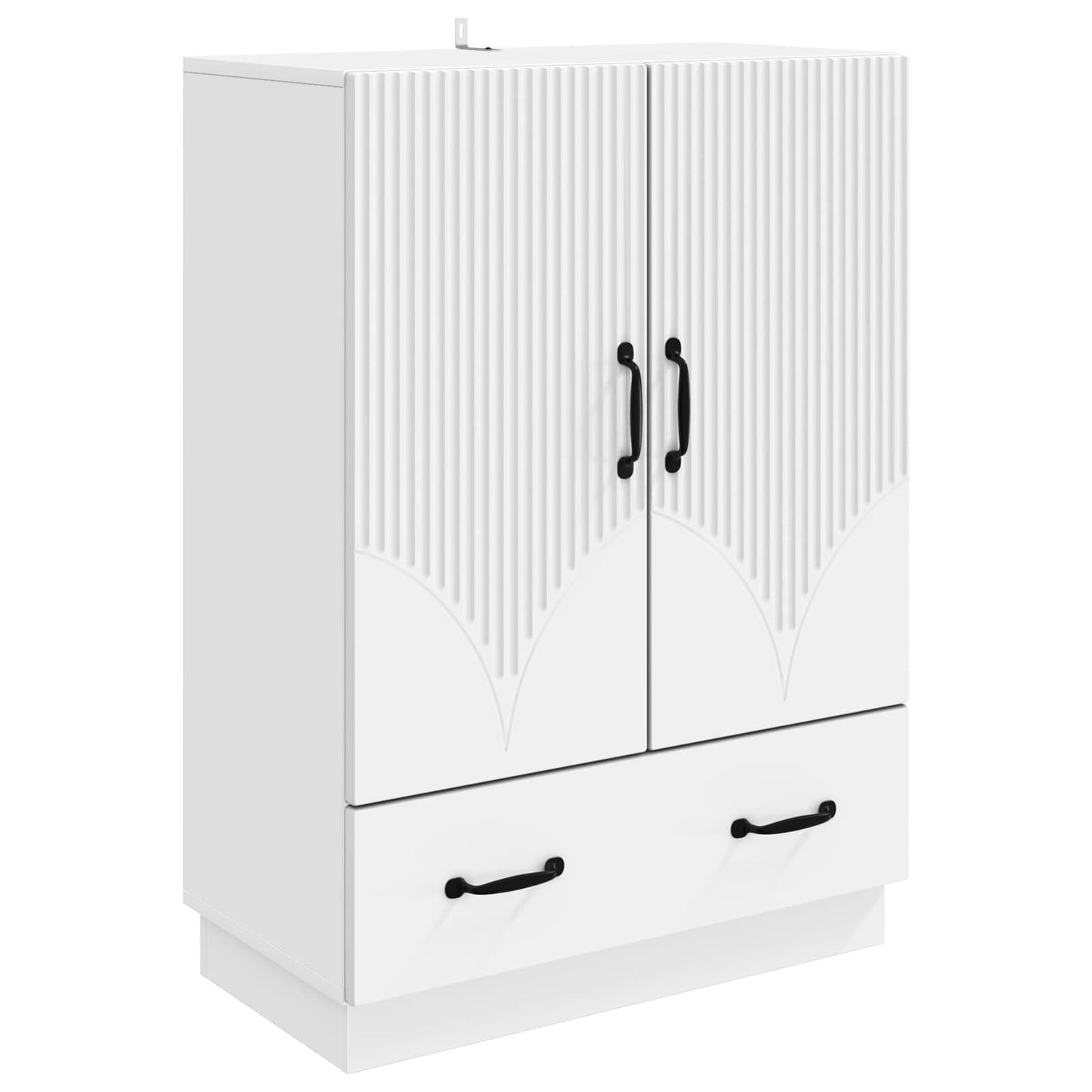 Dressoir Wit 66 x 34,5 x 92 cm Bewerkt hout is nu te koop bij PeponiXL, paradijselijk wonen!