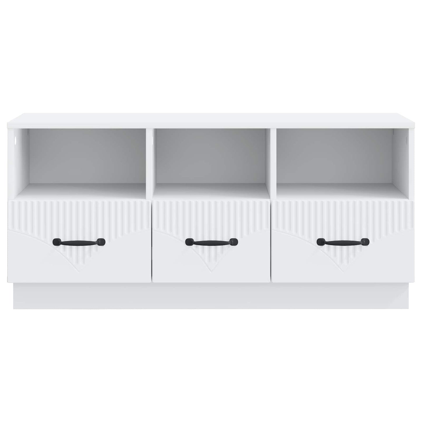 TV-kast met lade Wit 102 x 34,5 x 47 cm Bewerkt hout is nu te koop bij PeponiXL, paradijselijk wonen!