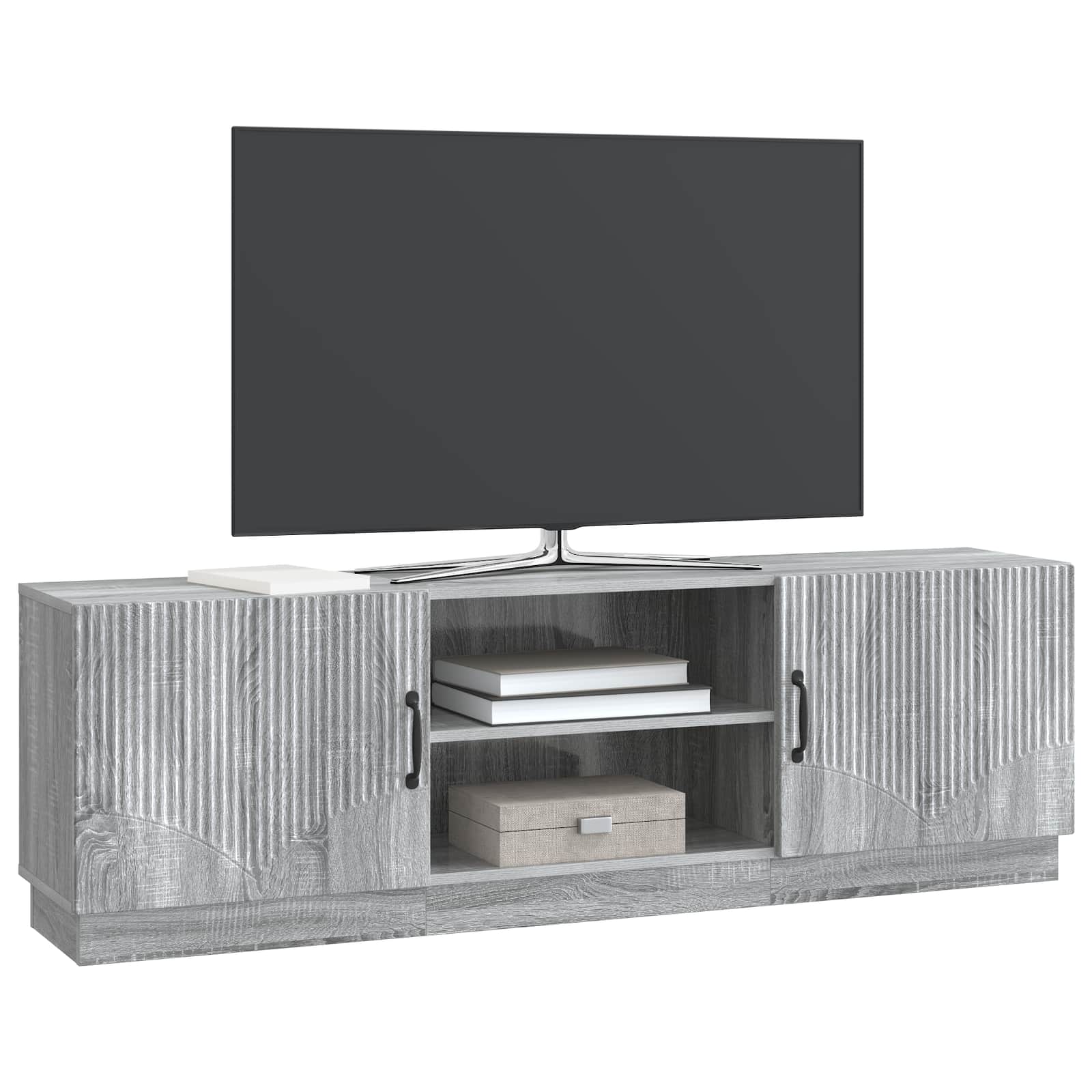TV-kast Grijs sonoma 150 x 31 x 47 cm Bewerkt hout is nu te koop bij PeponiXL, paradijselijk wonen!