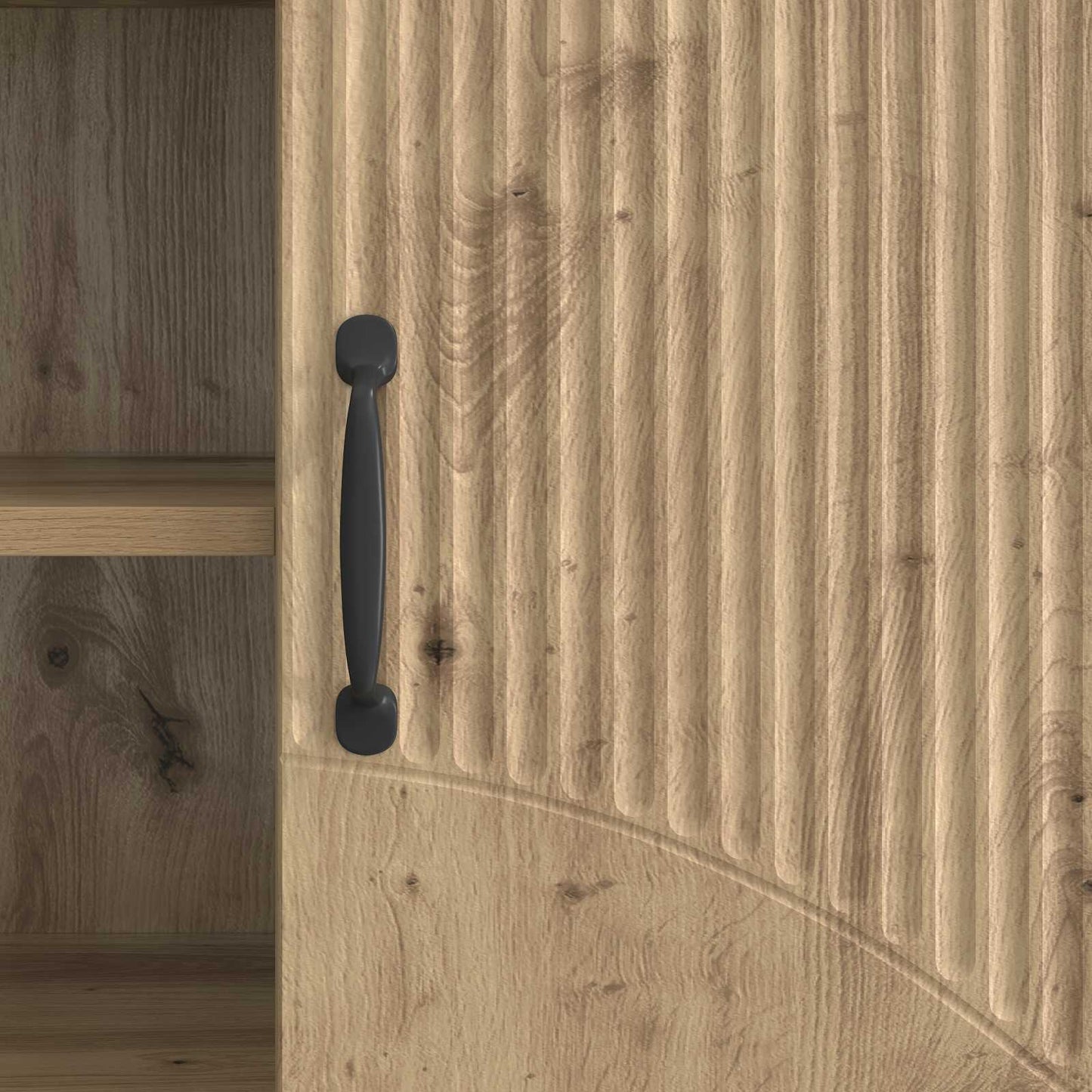 TV-kast Artisanaal eiken 150 x 31 x 47 cm Bewerkt hout is nu te koop bij PeponiXL, paradijselijk wonen!
