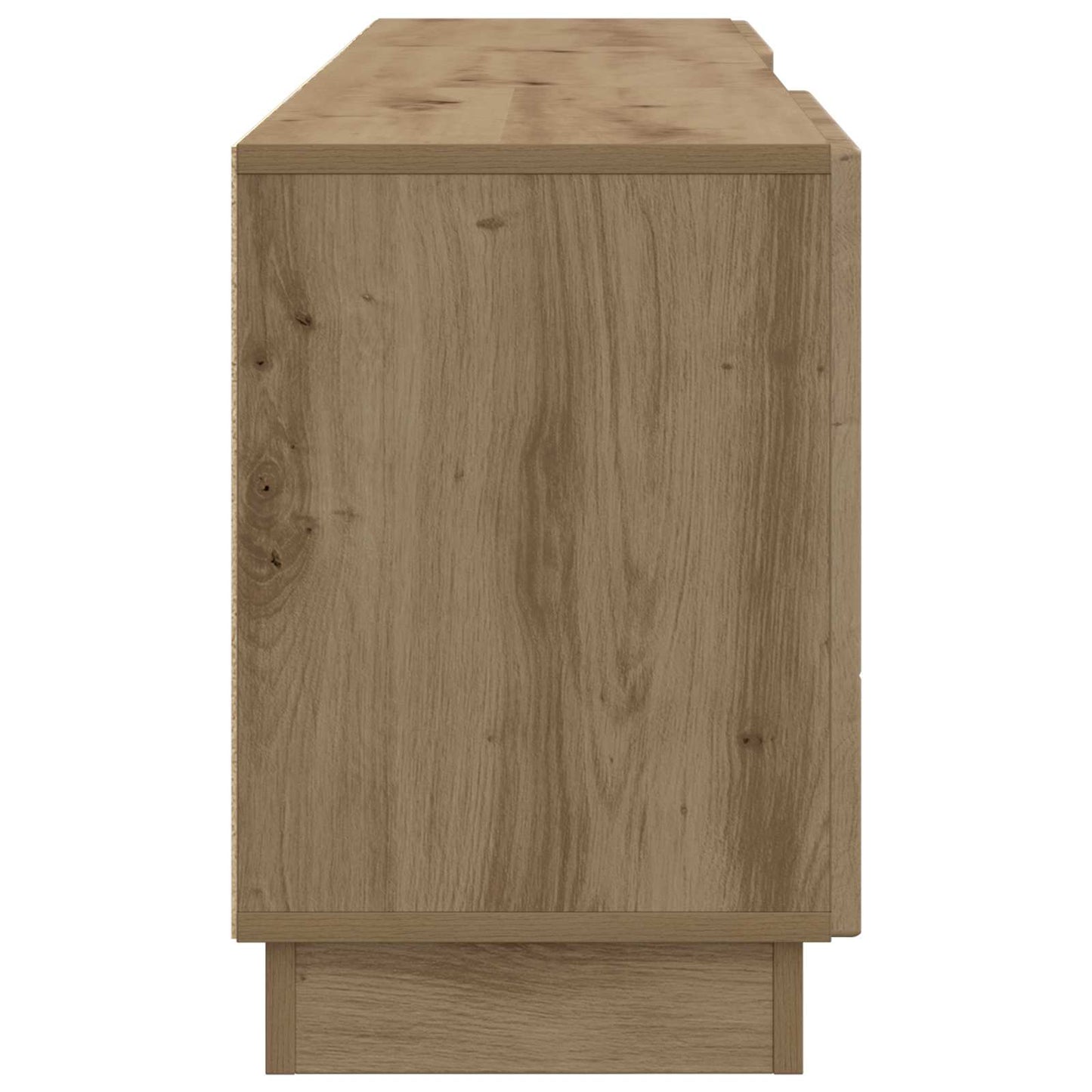 TV-kast Artisanaal eiken 150 x 31 x 47 cm Bewerkt hout is nu te koop bij PeponiXL, paradijselijk wonen!