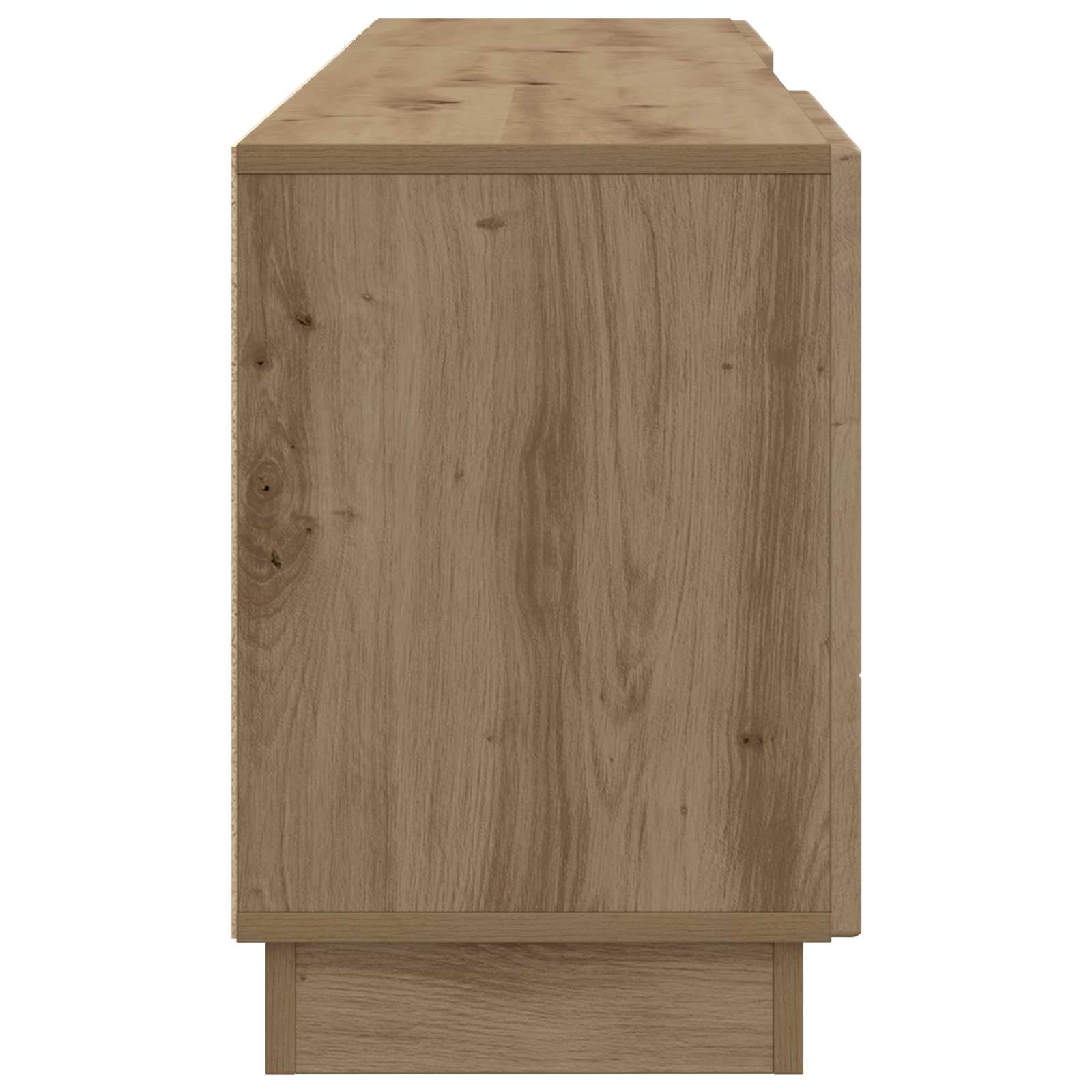 TV-kast Artisanaal eiken 150 x 31 x 47 cm Bewerkt hout is nu te koop bij PeponiXL, paradijselijk wonen!