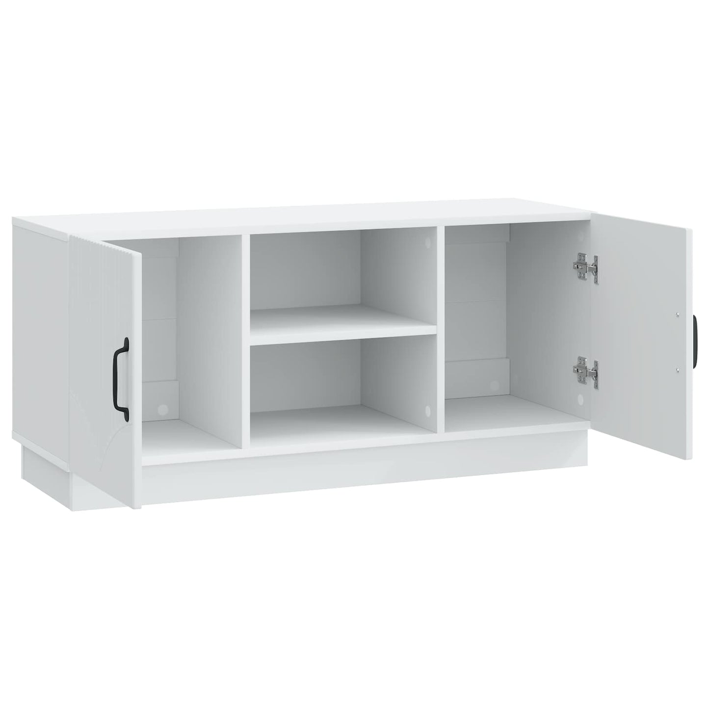 TV-kast Wit 102 x 34,5 x 47 cm Bewerkt hout is nu te koop bij PeponiXL, paradijselijk wonen!