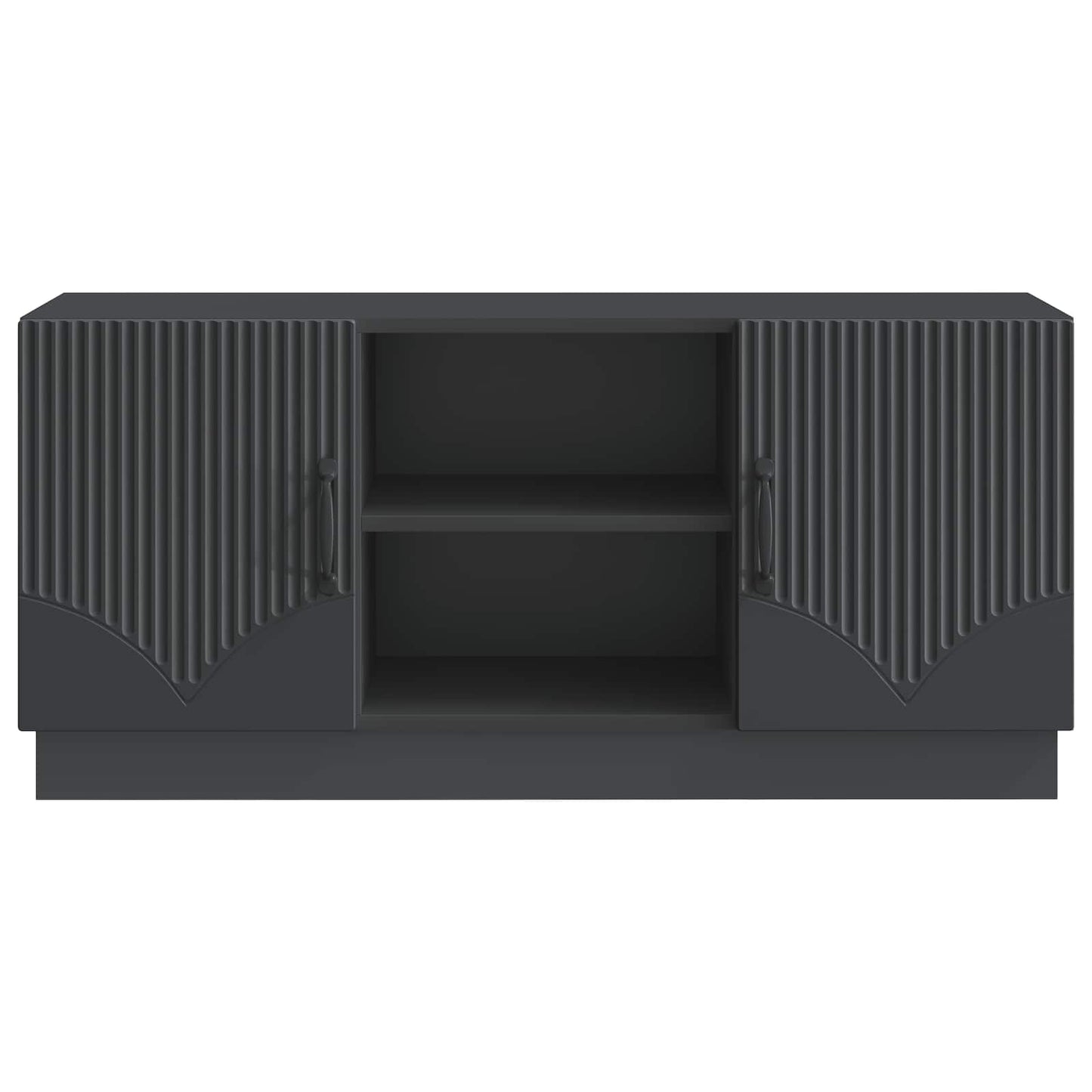 TV-kast Zwart 102 x 34,5 x 47 cm Bewerkt hout is nu te koop bij PeponiXL, paradijselijk wonen!
