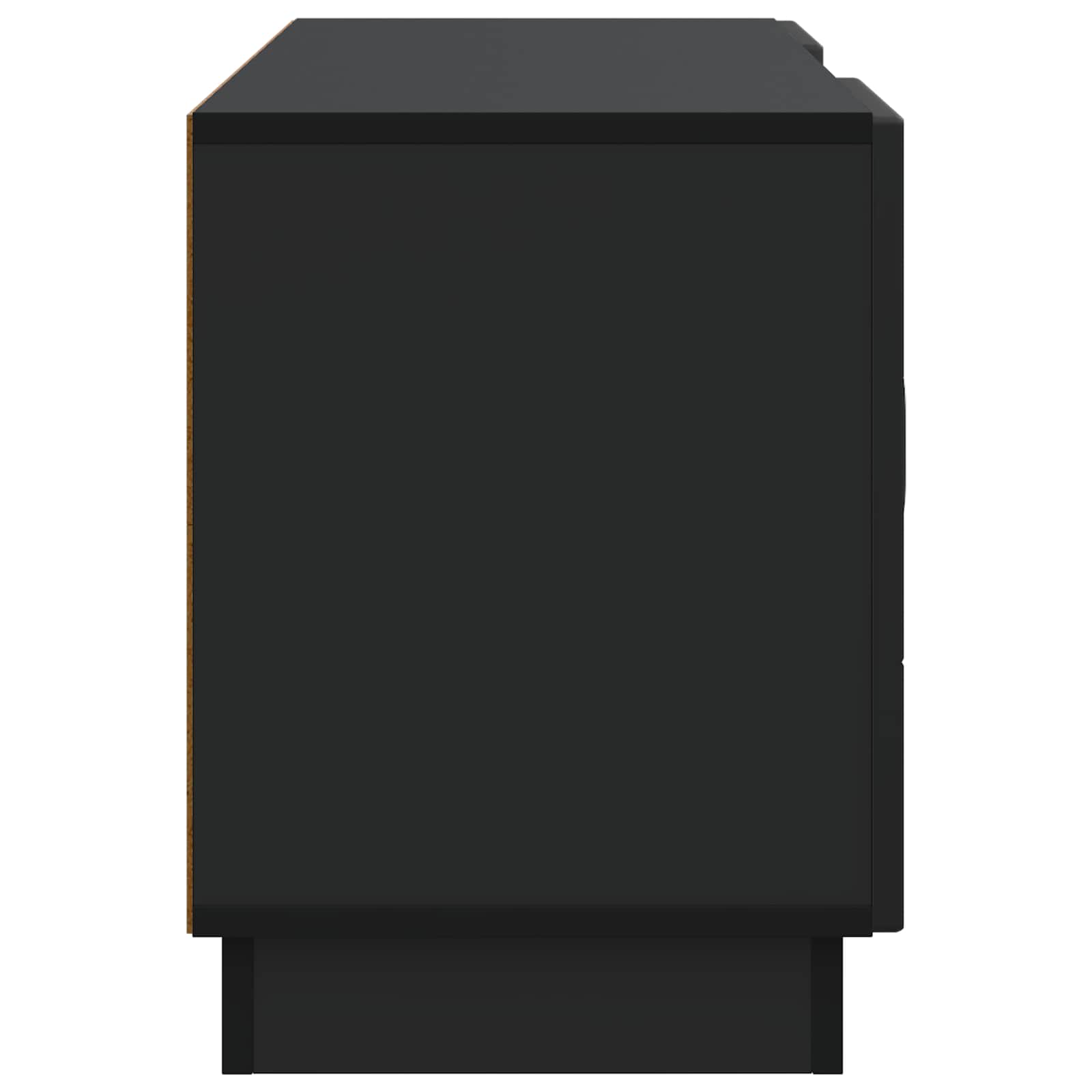 TV-kast Zwart 102 x 34,5 x 47 cm Bewerkt hout is nu te koop bij PeponiXL, paradijselijk wonen!